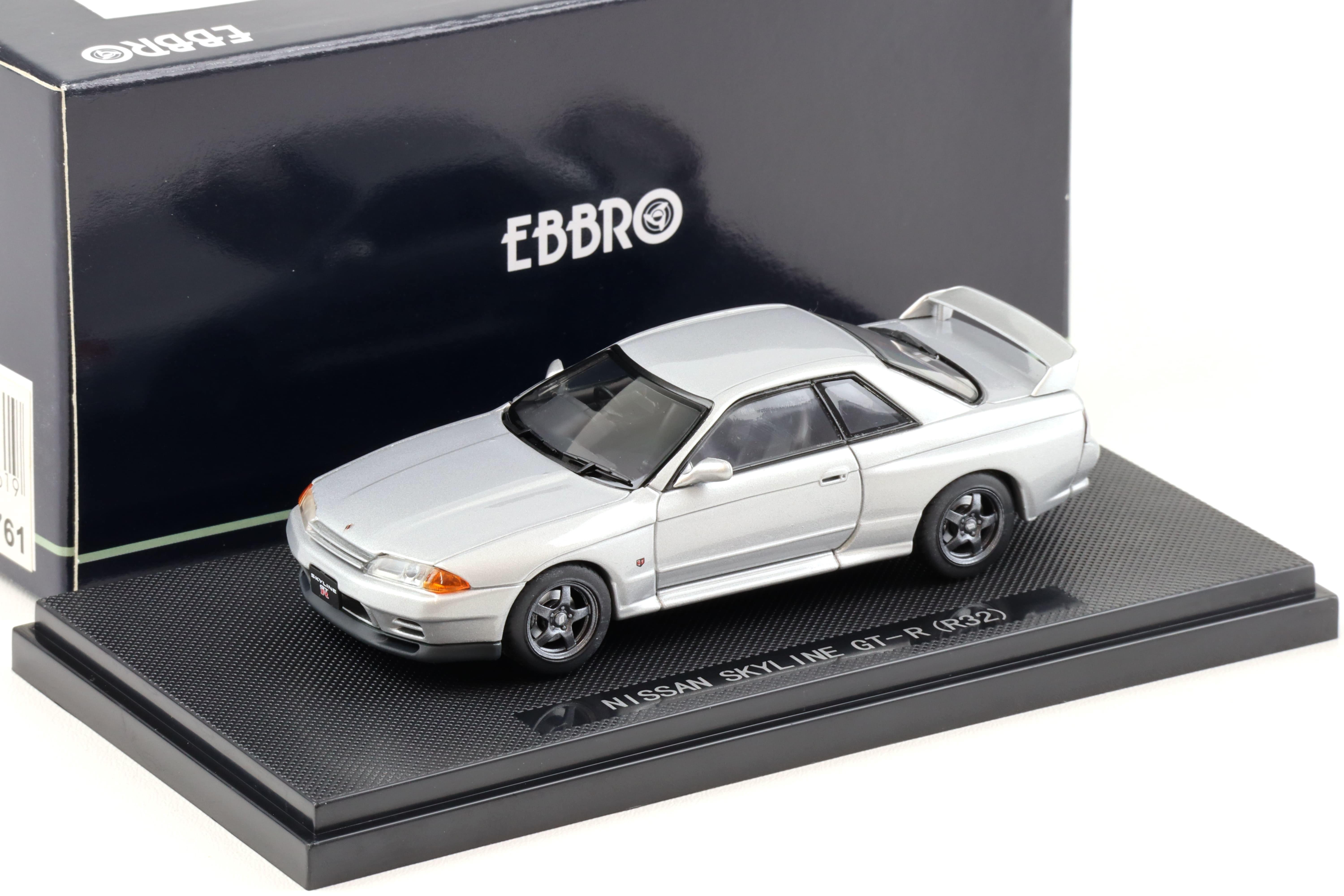 1:43 Ebbro Nissan Skyline GT-R R32 Coupe silver 1989