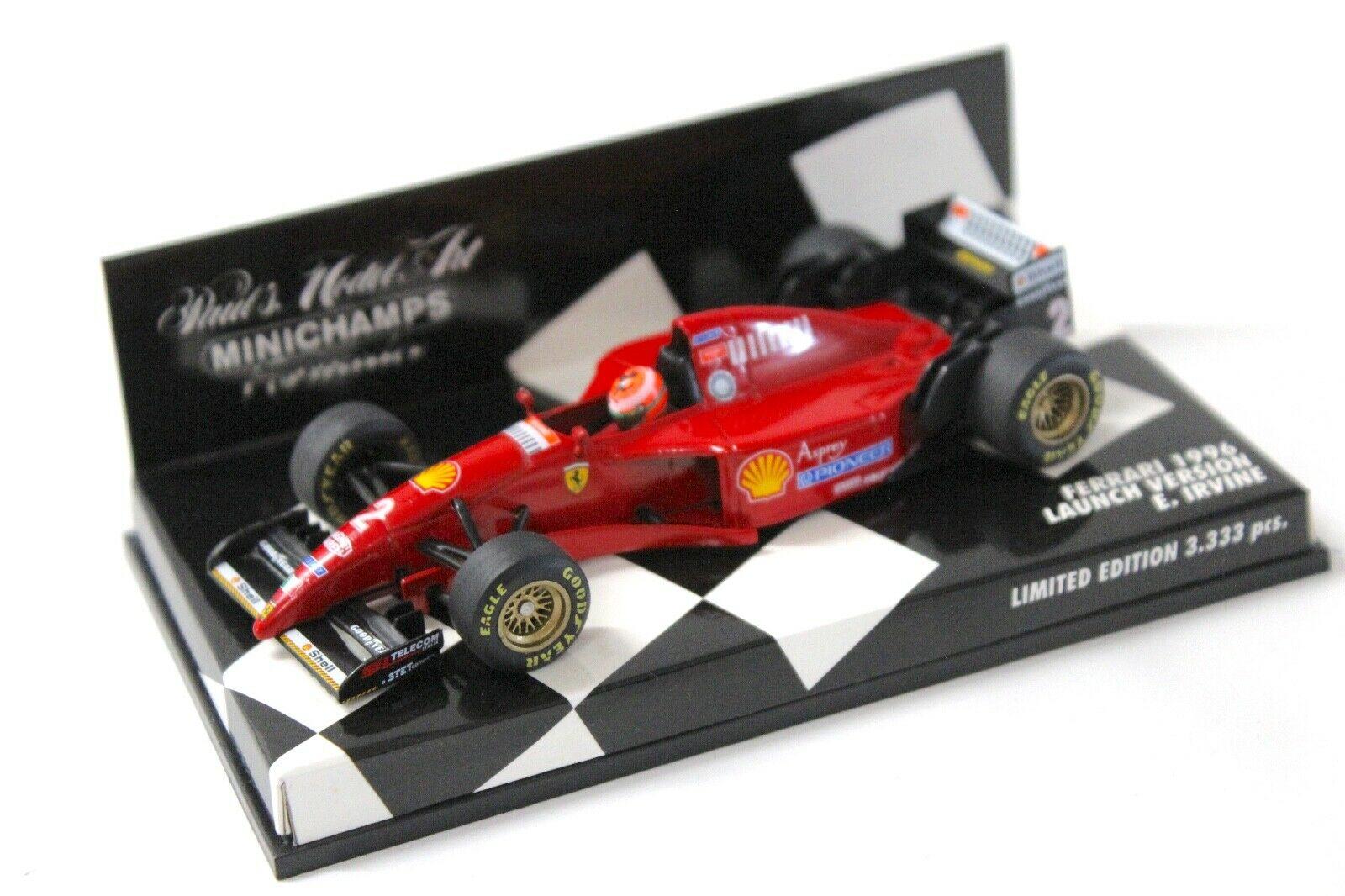 1:43 Minichamps F1 Ferrari 1996 Launch Version Irvine