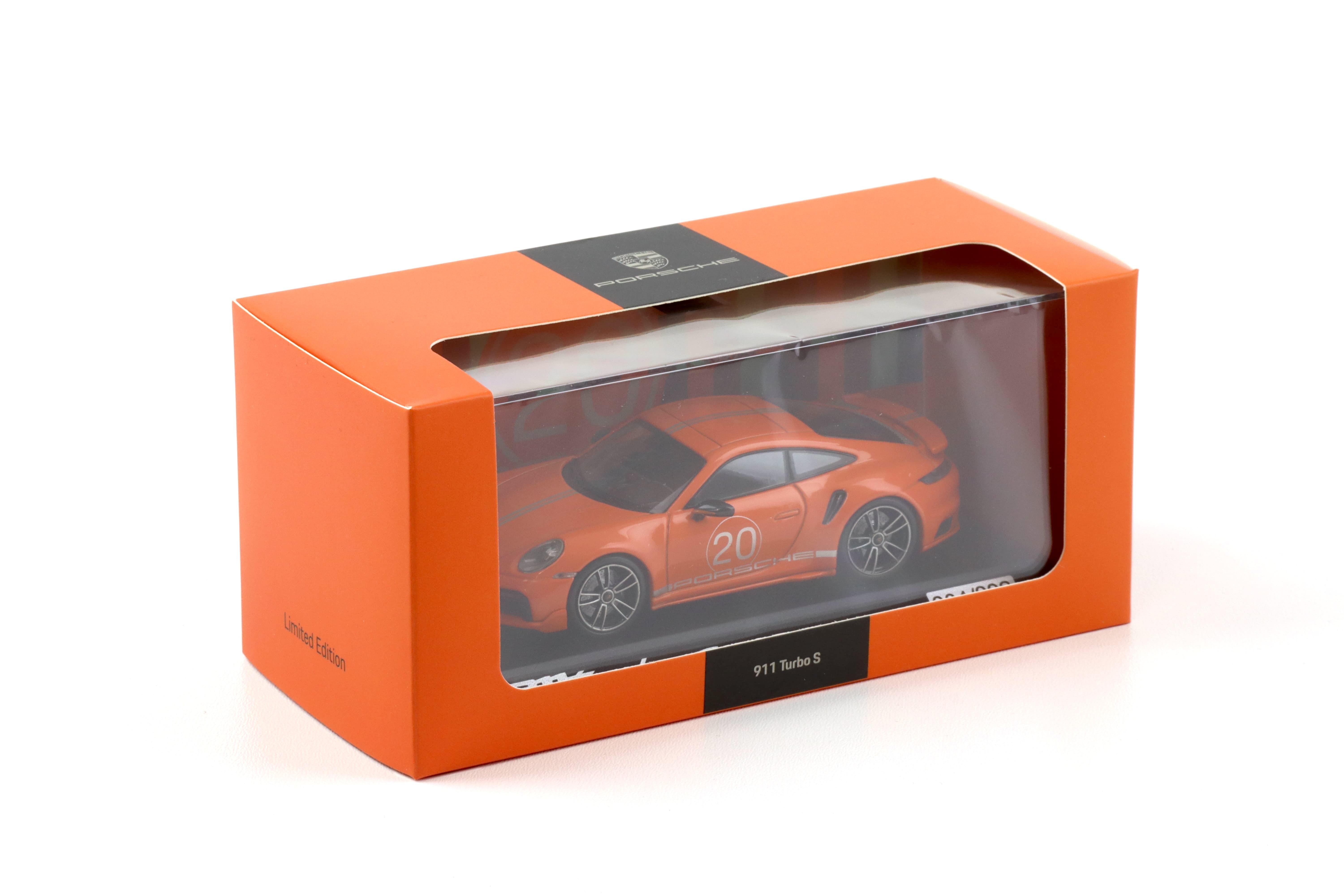 1:43 Minichamps Porsche 911 (992) Turbo S China 20th Anniversary Gulf orange WAP DEALER