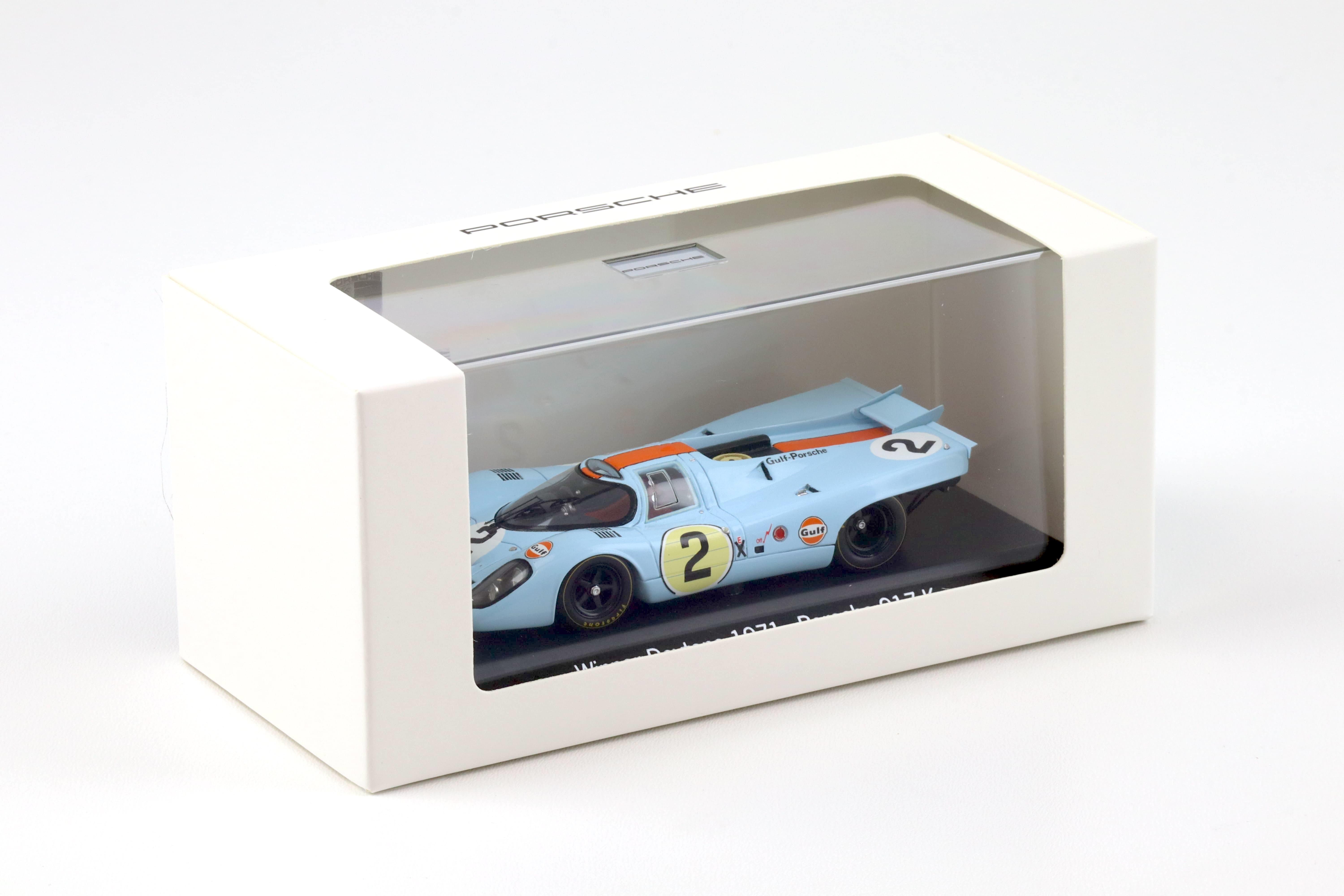 1:43 Spark Porsche 917K Winner Daytona 1971 Gulf #2 MAP Porsche Museum