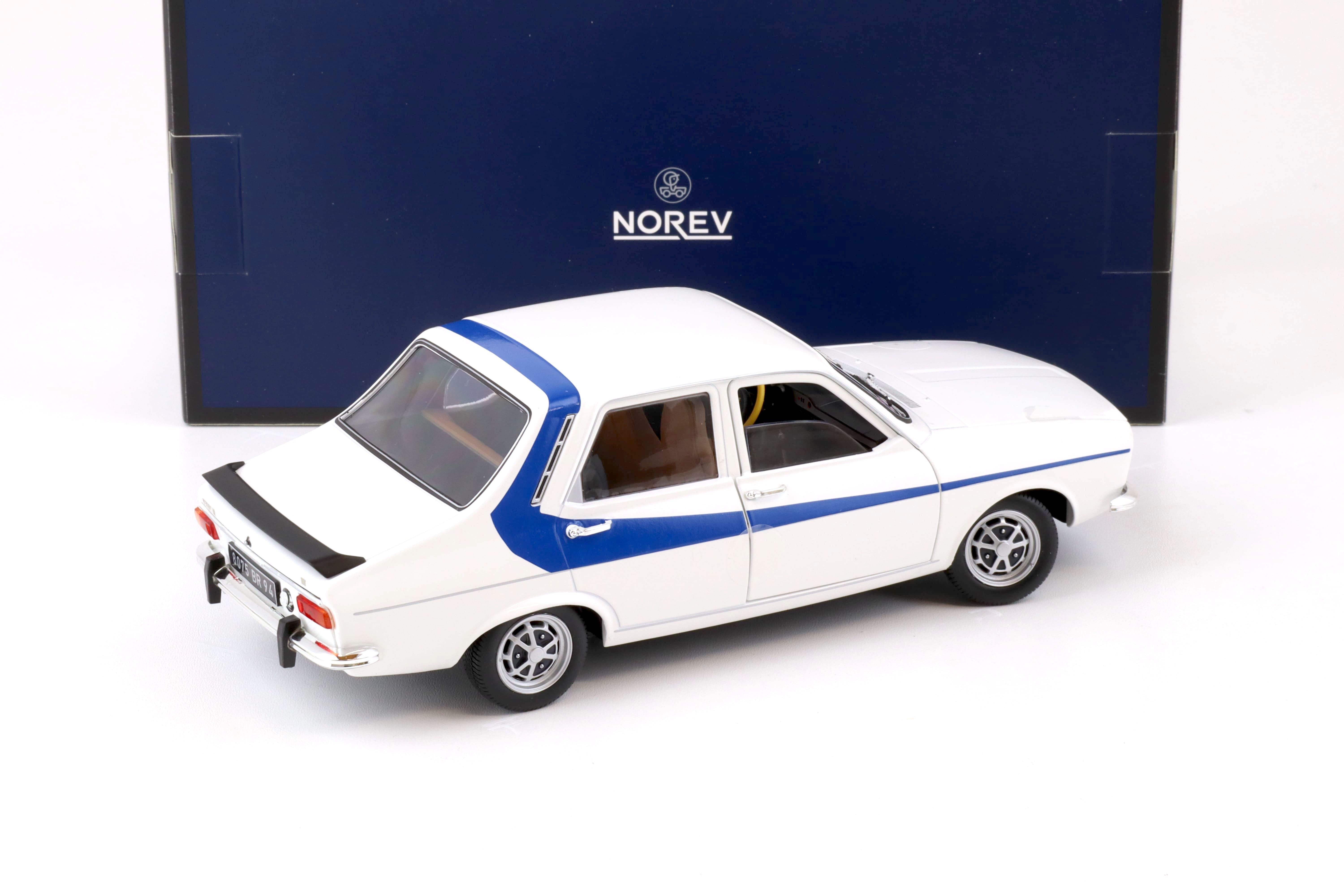 1:18 Norev Renault 12 white with blue side deco 1984 - Limited 300 pcs.