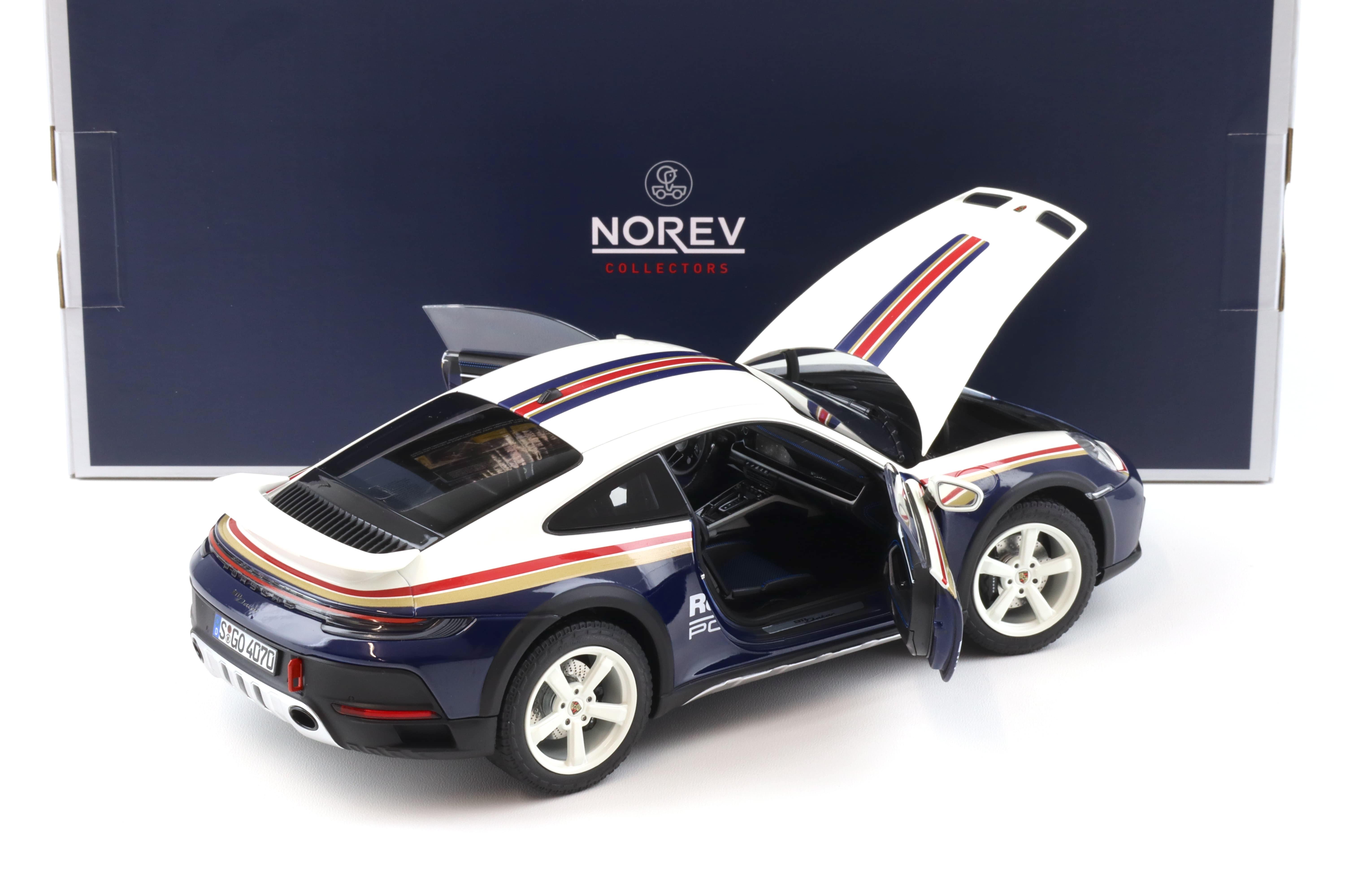 1:18 Norev Porsche 911 (992) Dakar Coupe 2023 Roughroads #953