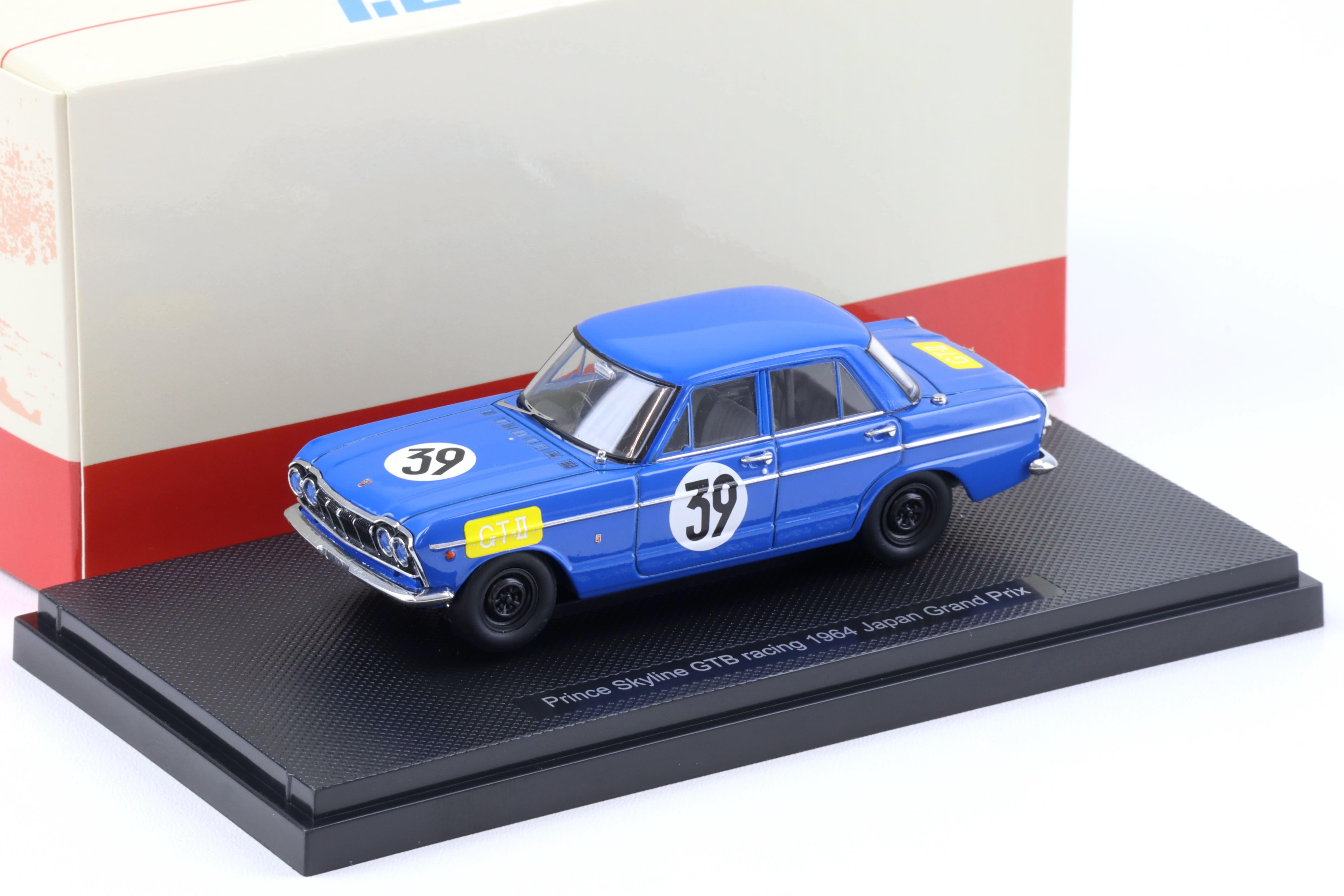 1:43 Ebbro Nissan Prince Skyline GTB 1964 Japan GP #39 Yoshikazu Sunako blue