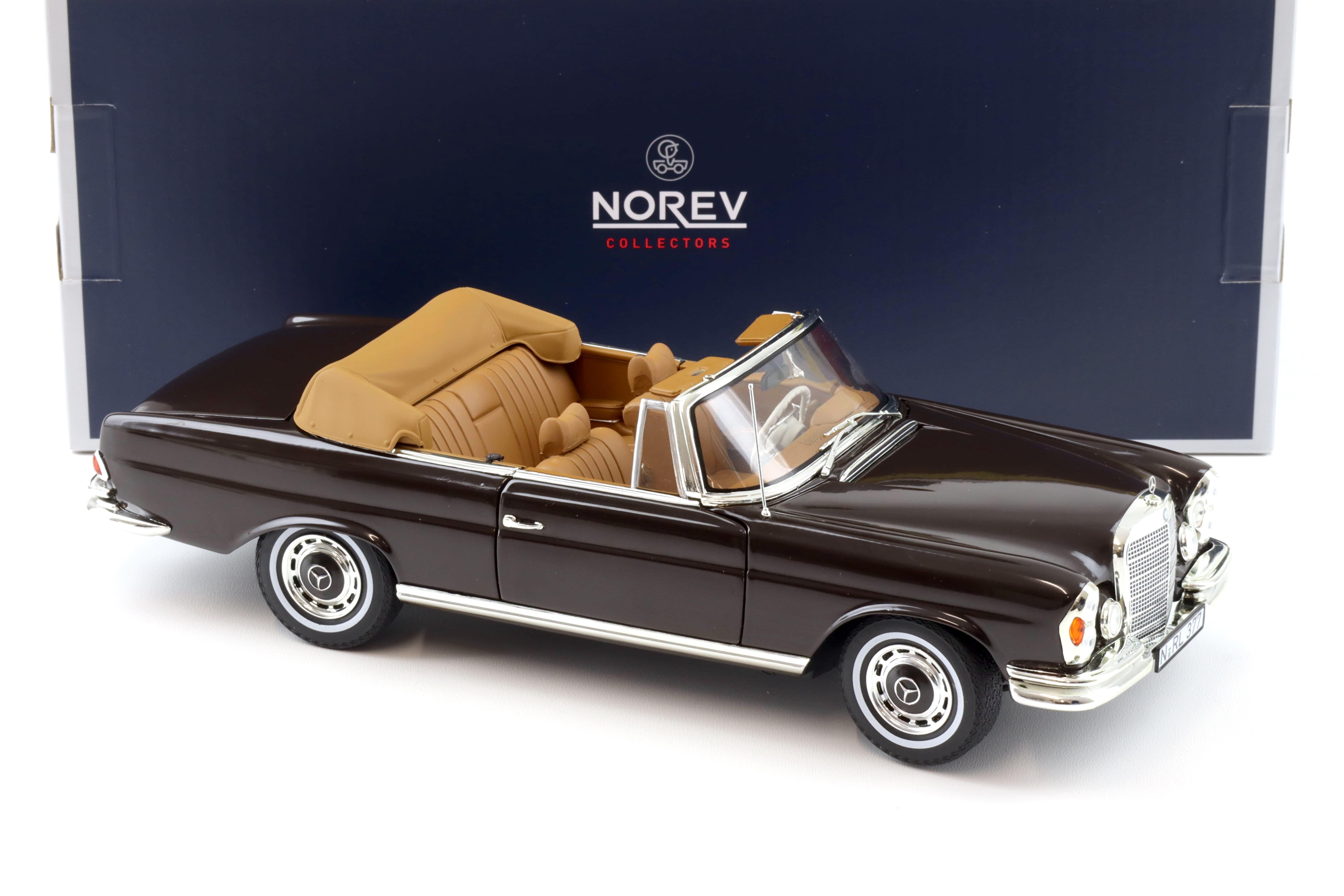 1:18 Norev Mercedes 280 SE Cabriolet W111 1969 brown 183568