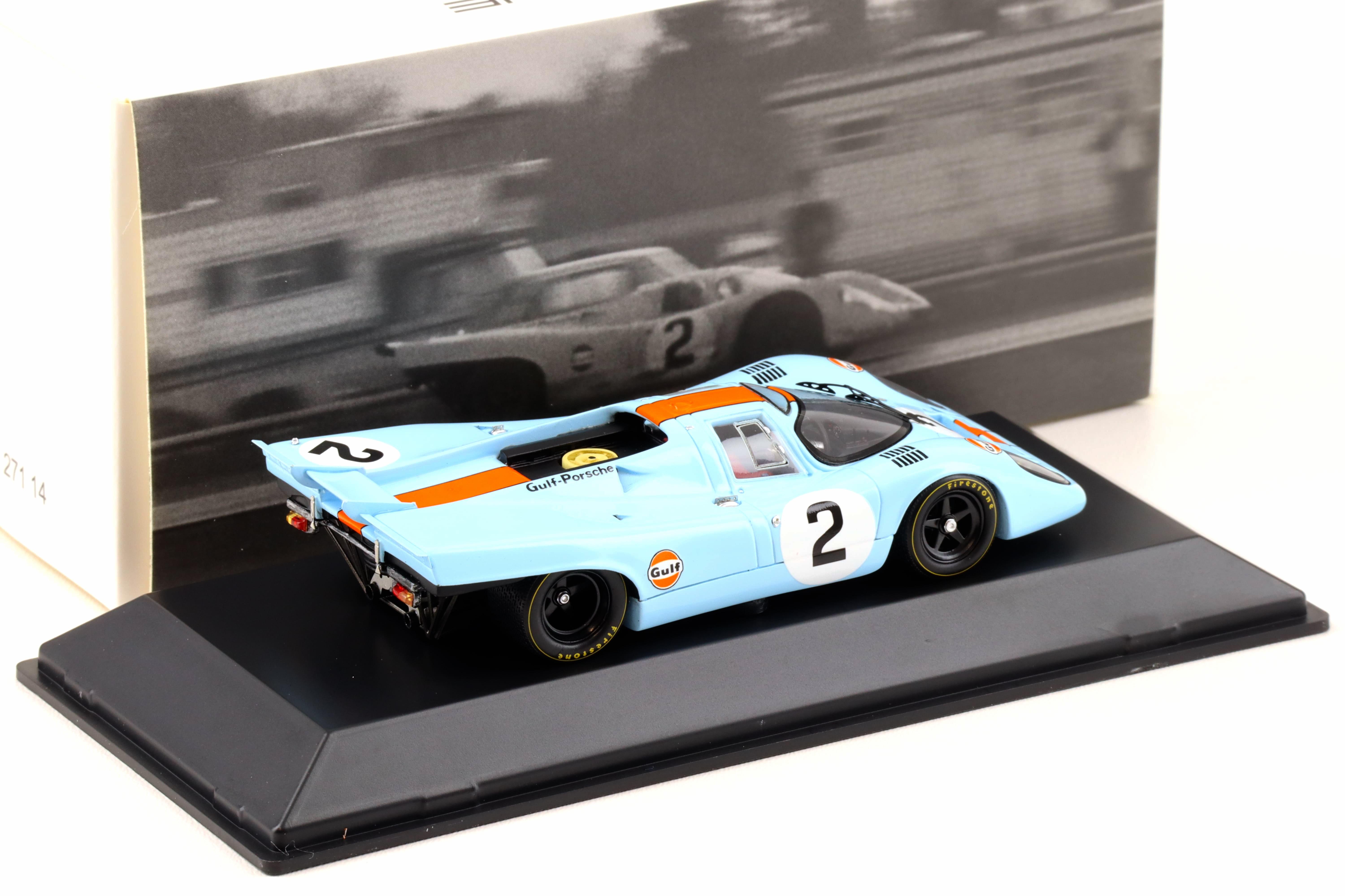 1:43 Spark Porsche 917K Winner Daytona 1971 Gulf #2 MAP Porsche Museum