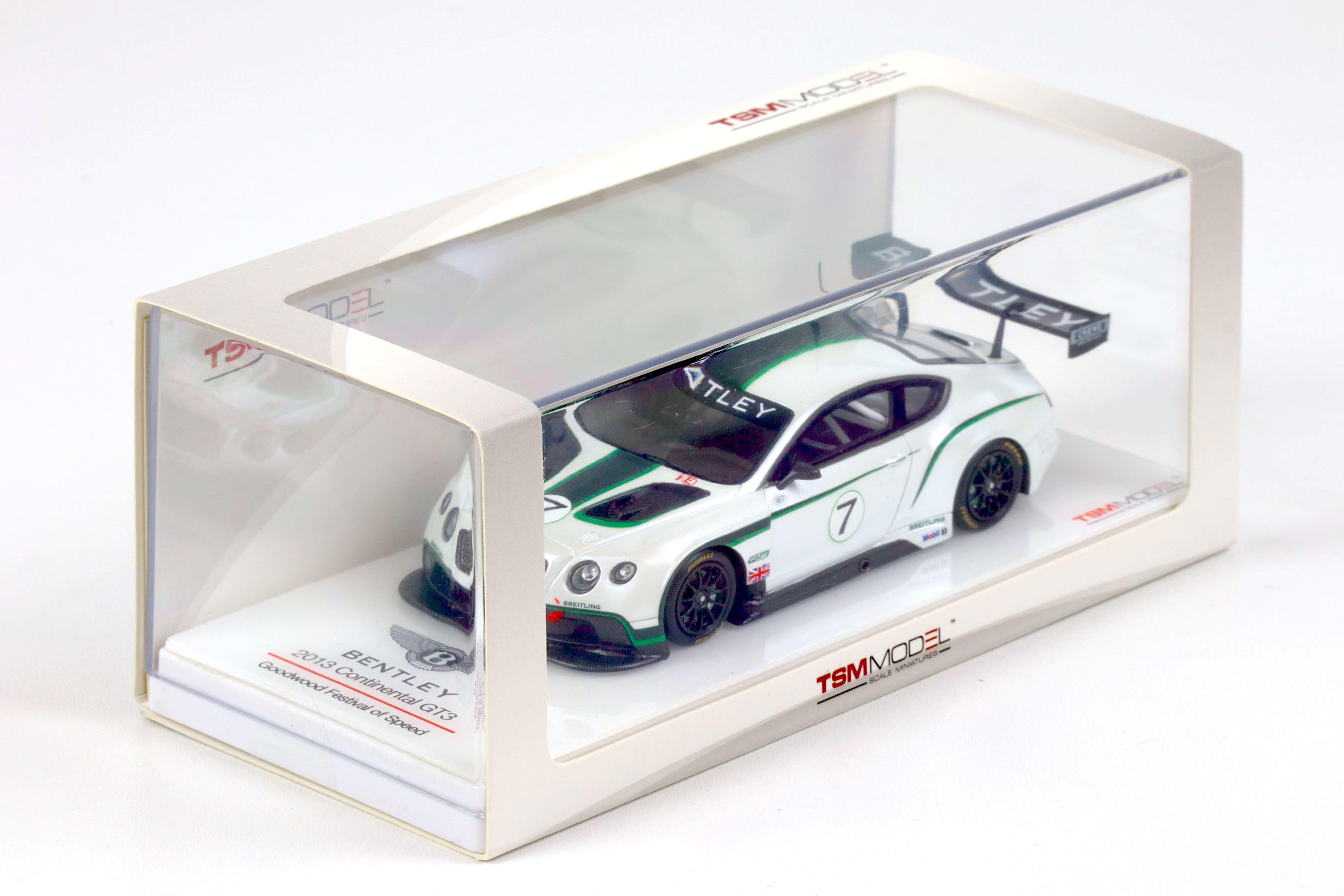 1:43 TSM 2013 Bentley Continental GT3 Goodwood Festival of Speed #7 white