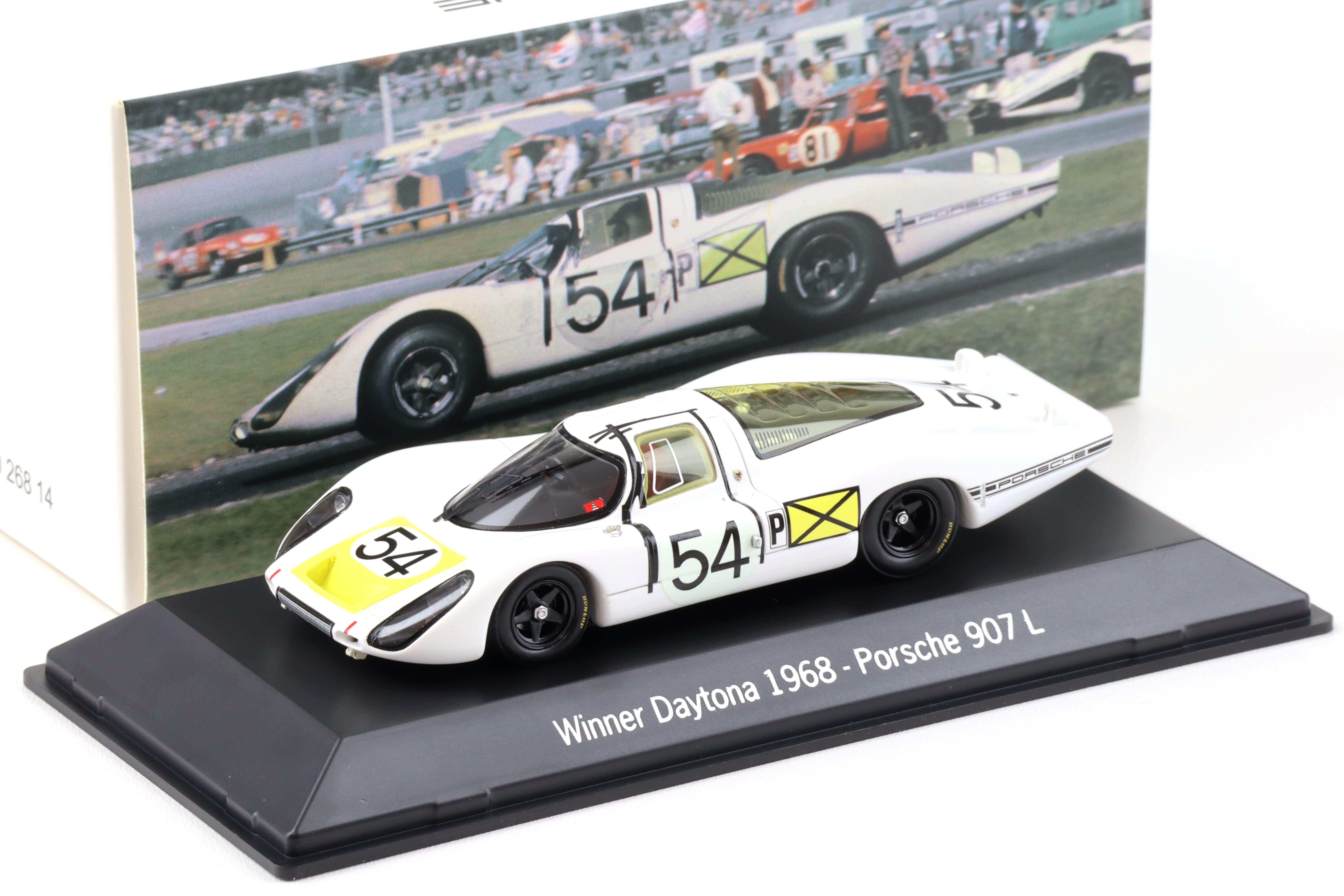 1:43 Spark Porsche 907 L Winner Daytona 1968 #54 white MAP Porsche Museum