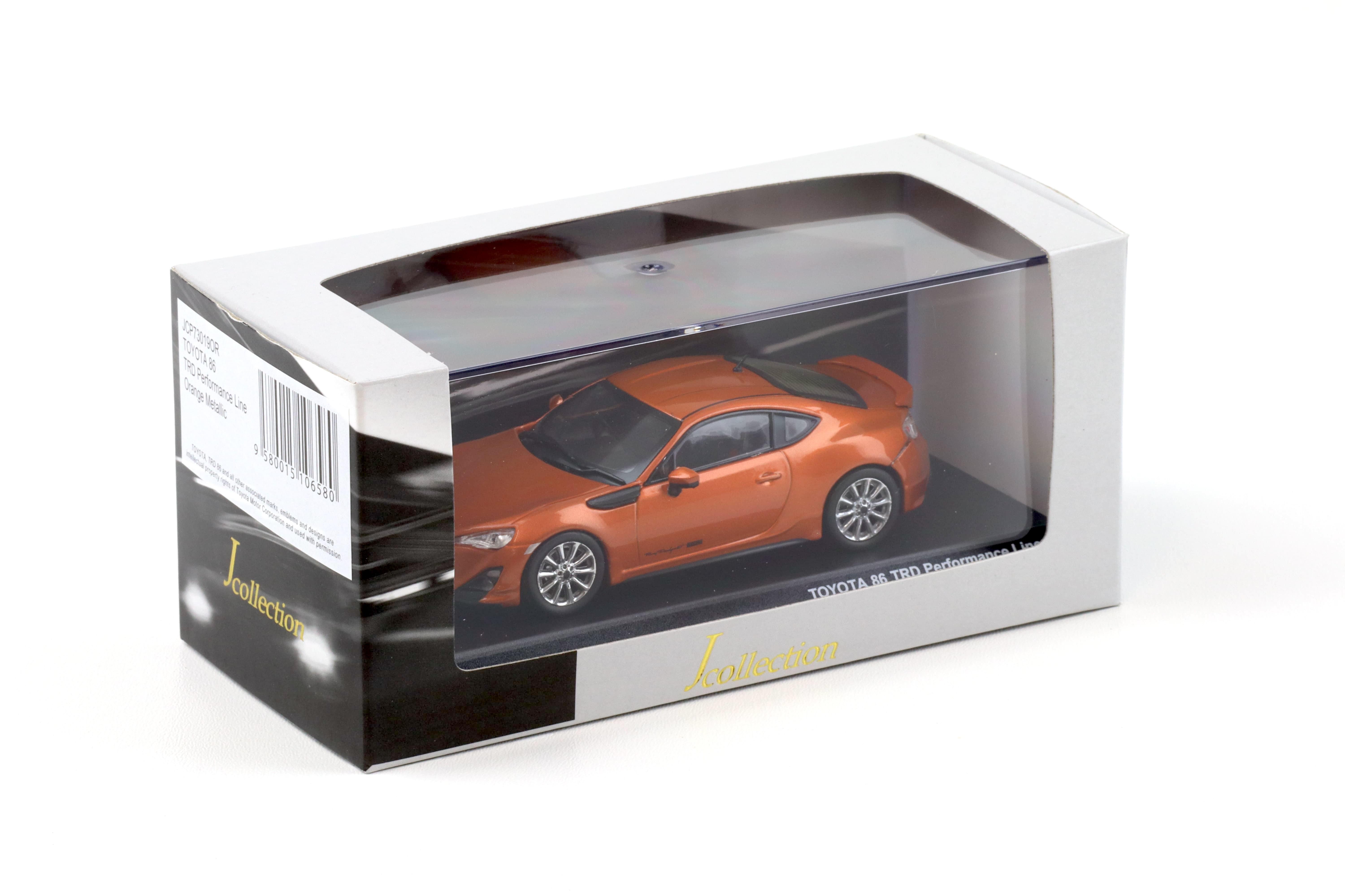 1:43 J-Collection Kyosho Toyota 86 TRD Performance Line orange metallic