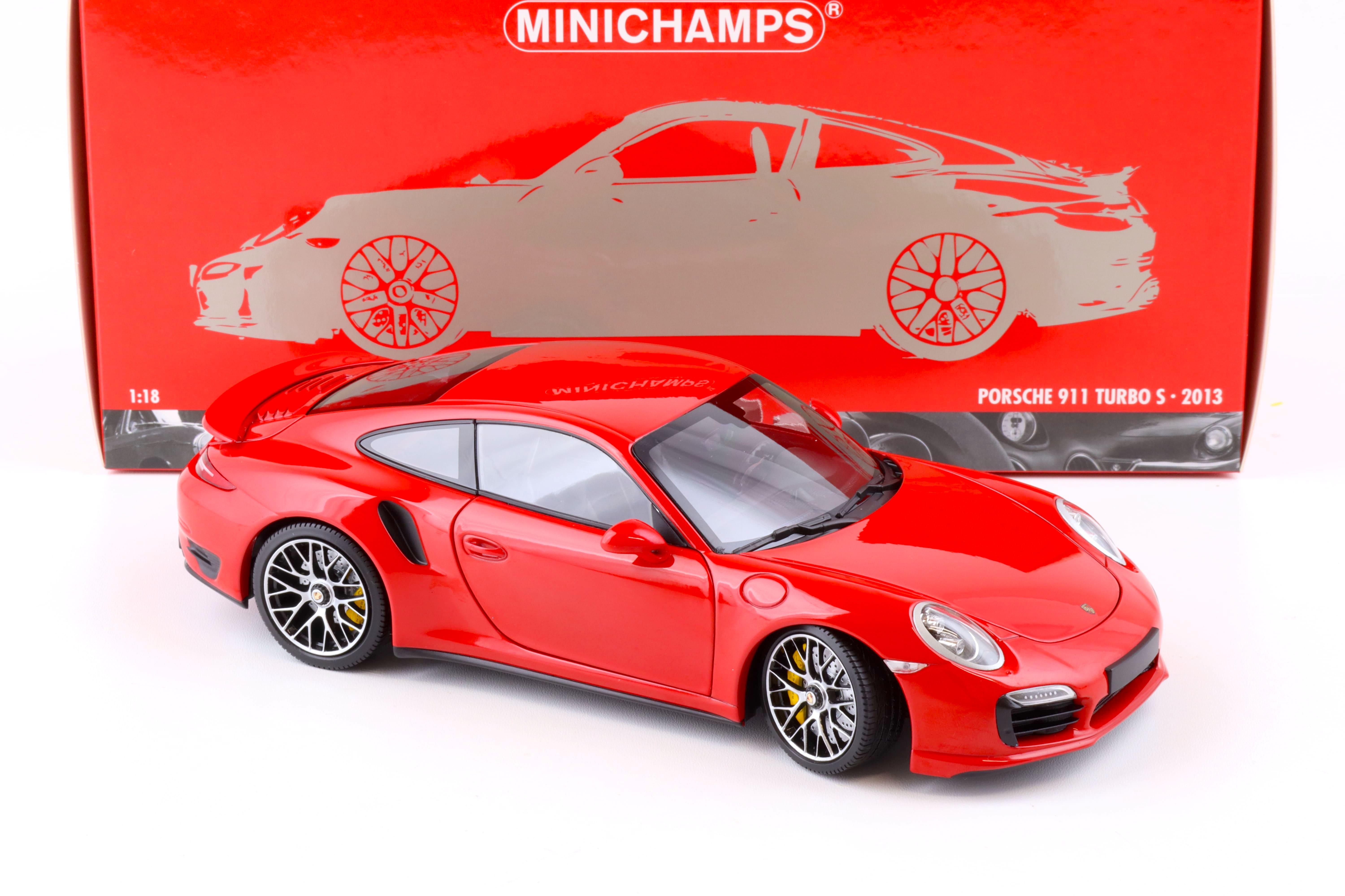 1:18 Minichamps Porsche 911 (991) Turbo S Coupe 2013 red