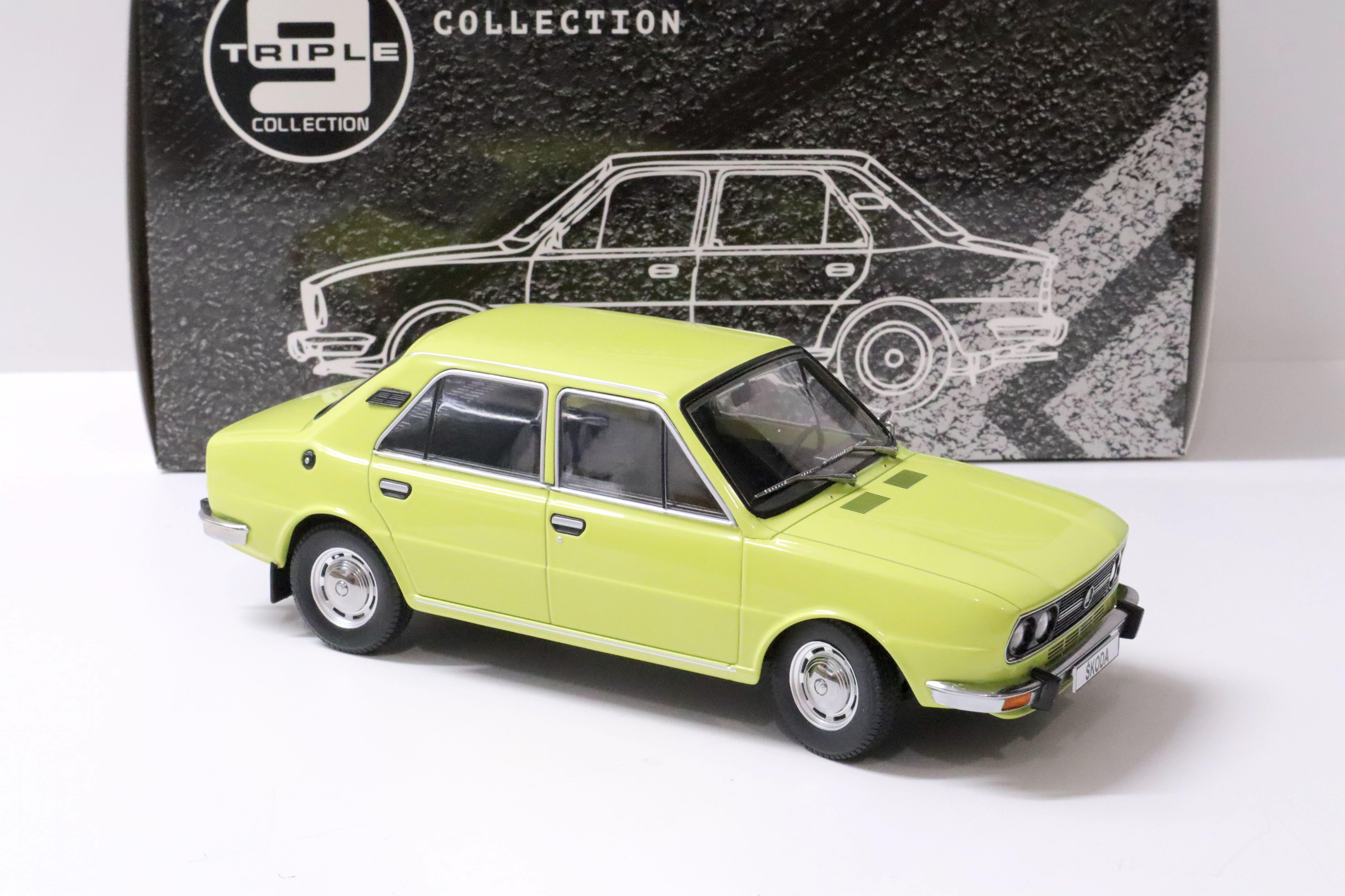 1:18 Triple9 1976 Skoda 120LS Sedan yellow Die-Cast