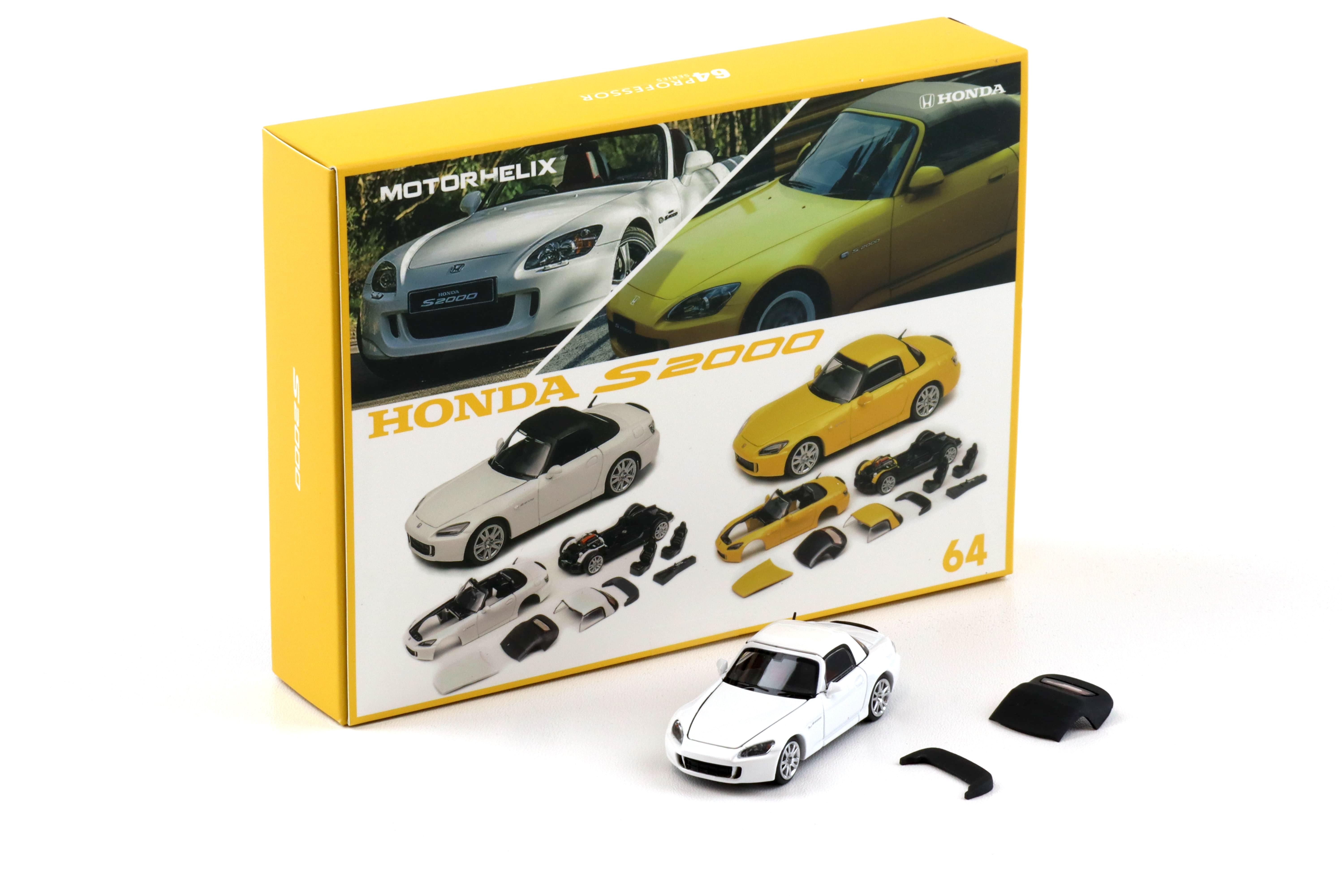 1:64 Motorhelix 64Professer Honda S2000 (AP2) white Semi assembled Kit M65101