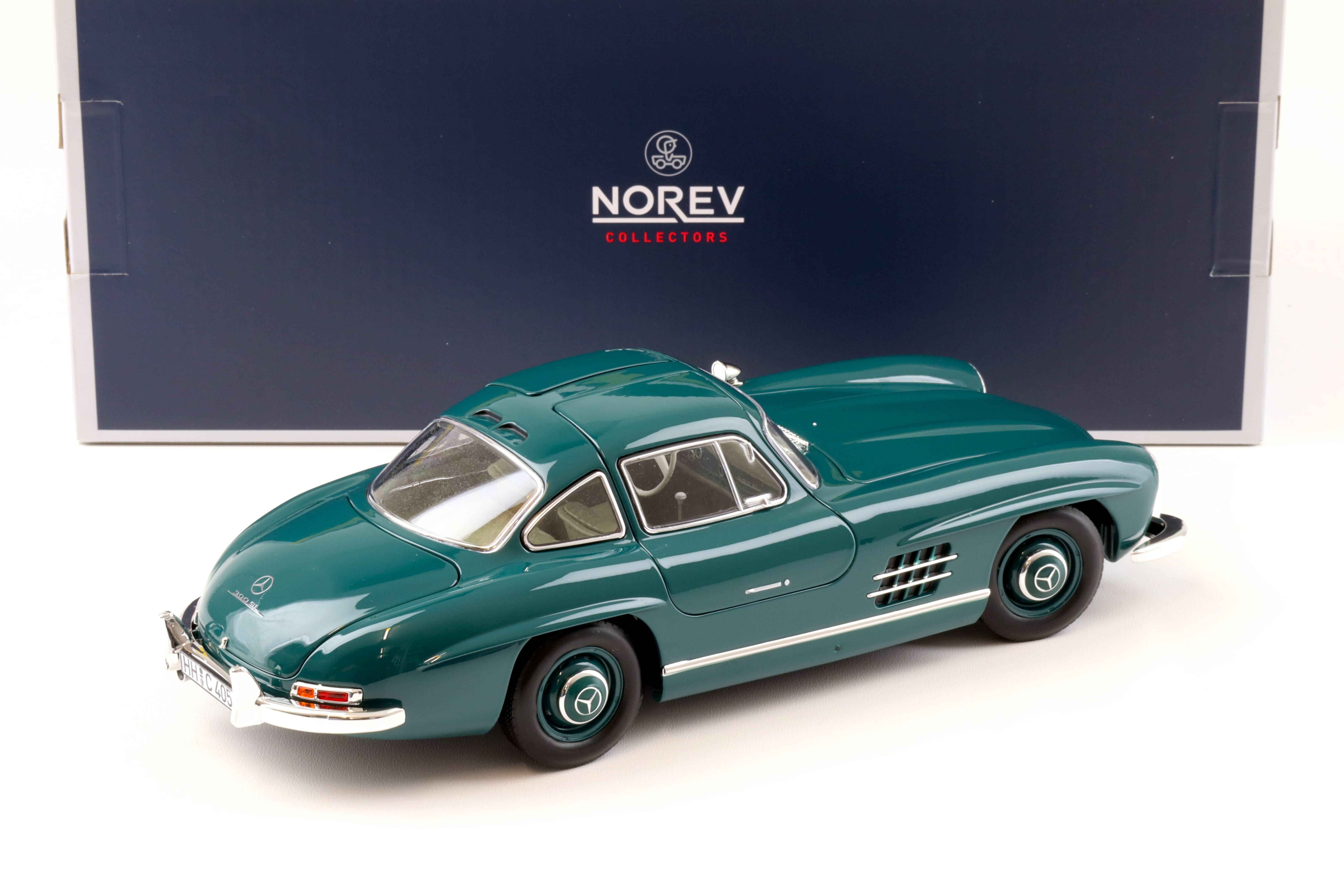 1:18 Norev Mercedes 300 SL Flügeltürer Gullwing 1954 green