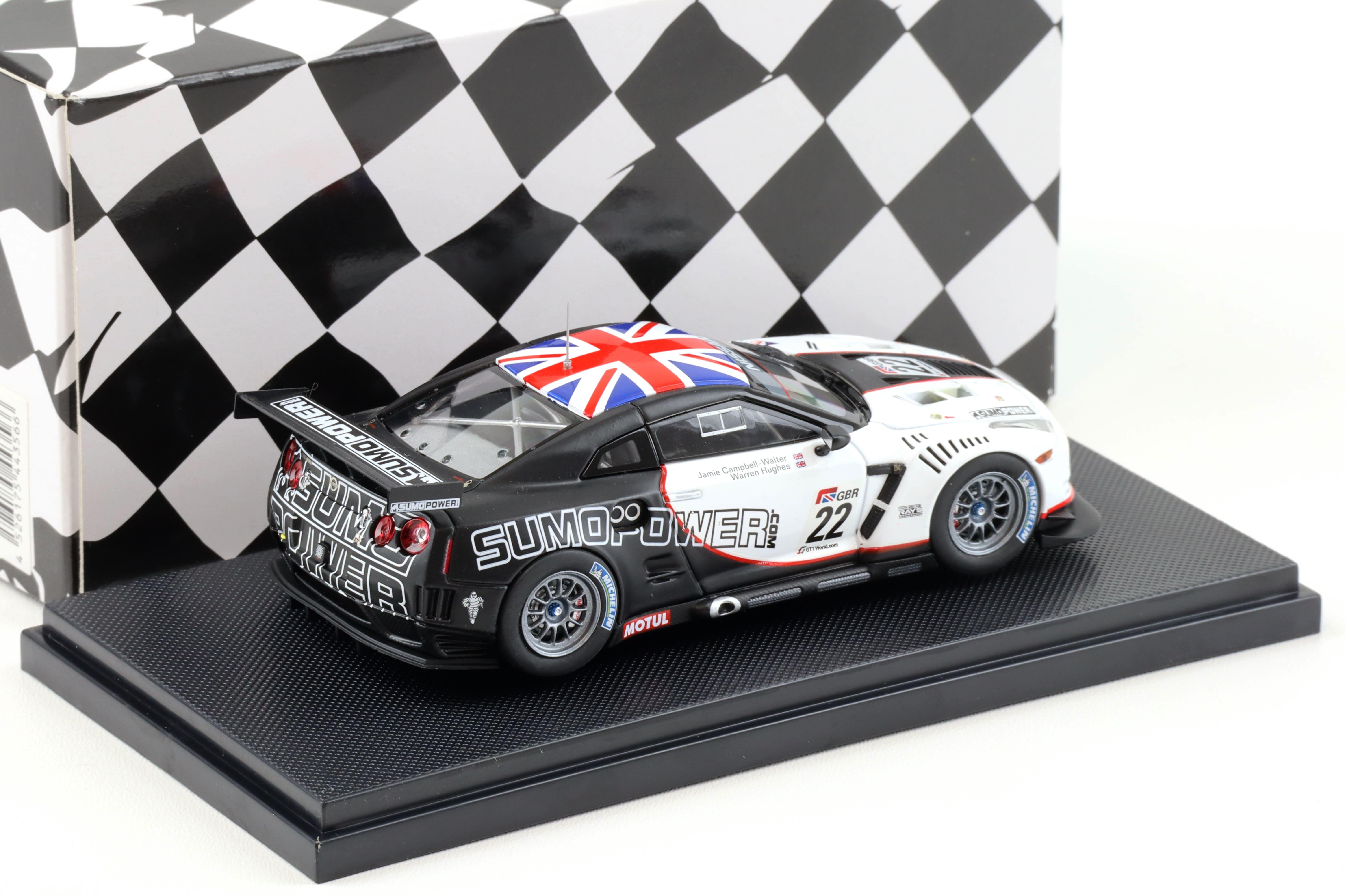 1:43 Ebbro Nissan GT-R GT1 2010 Sumo Power GT #22 Hughes/ Campbell-Walter