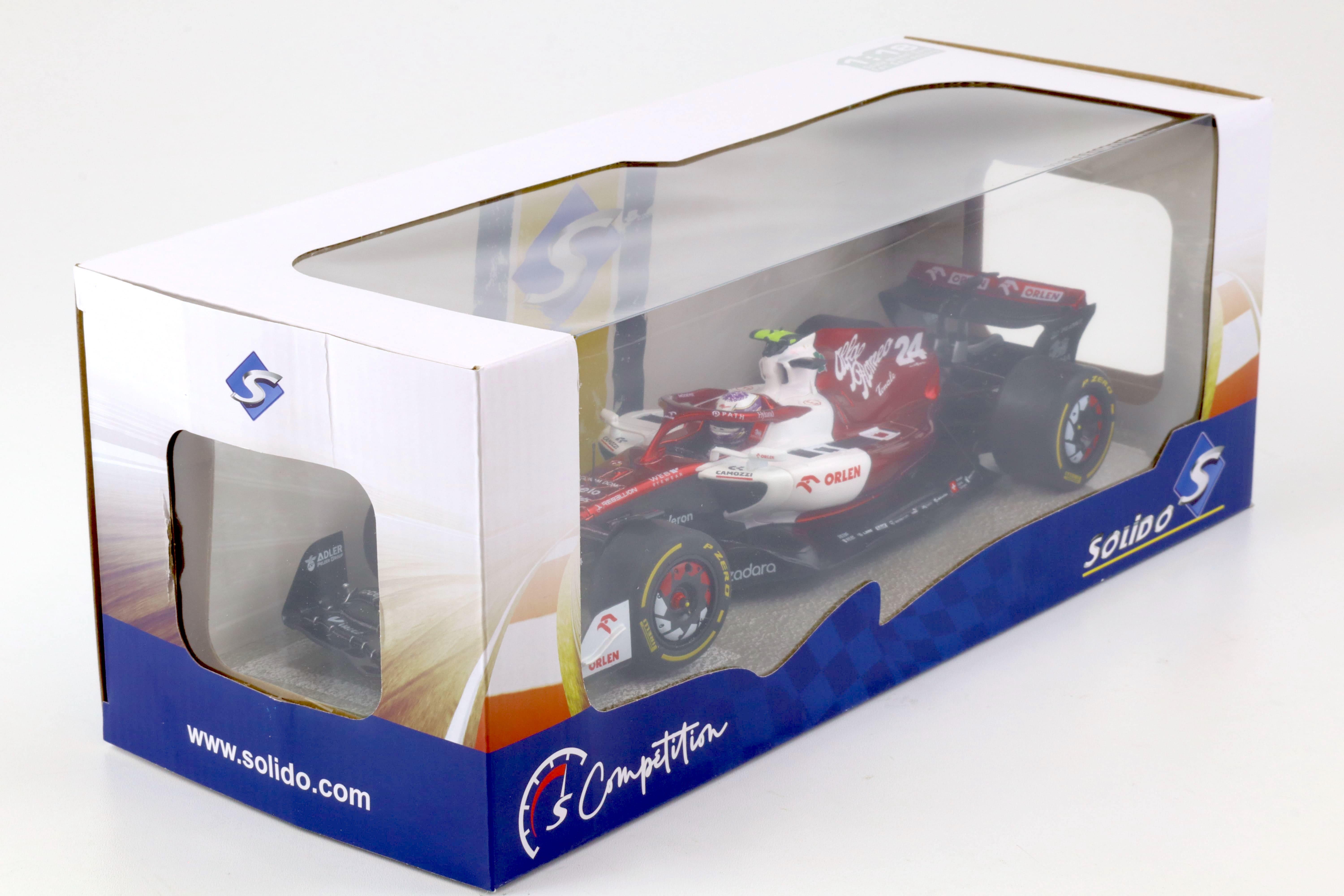 1:18 Solido F1 Alfa Romeo C42 Canada GP #24 Z.Guanyu 2022