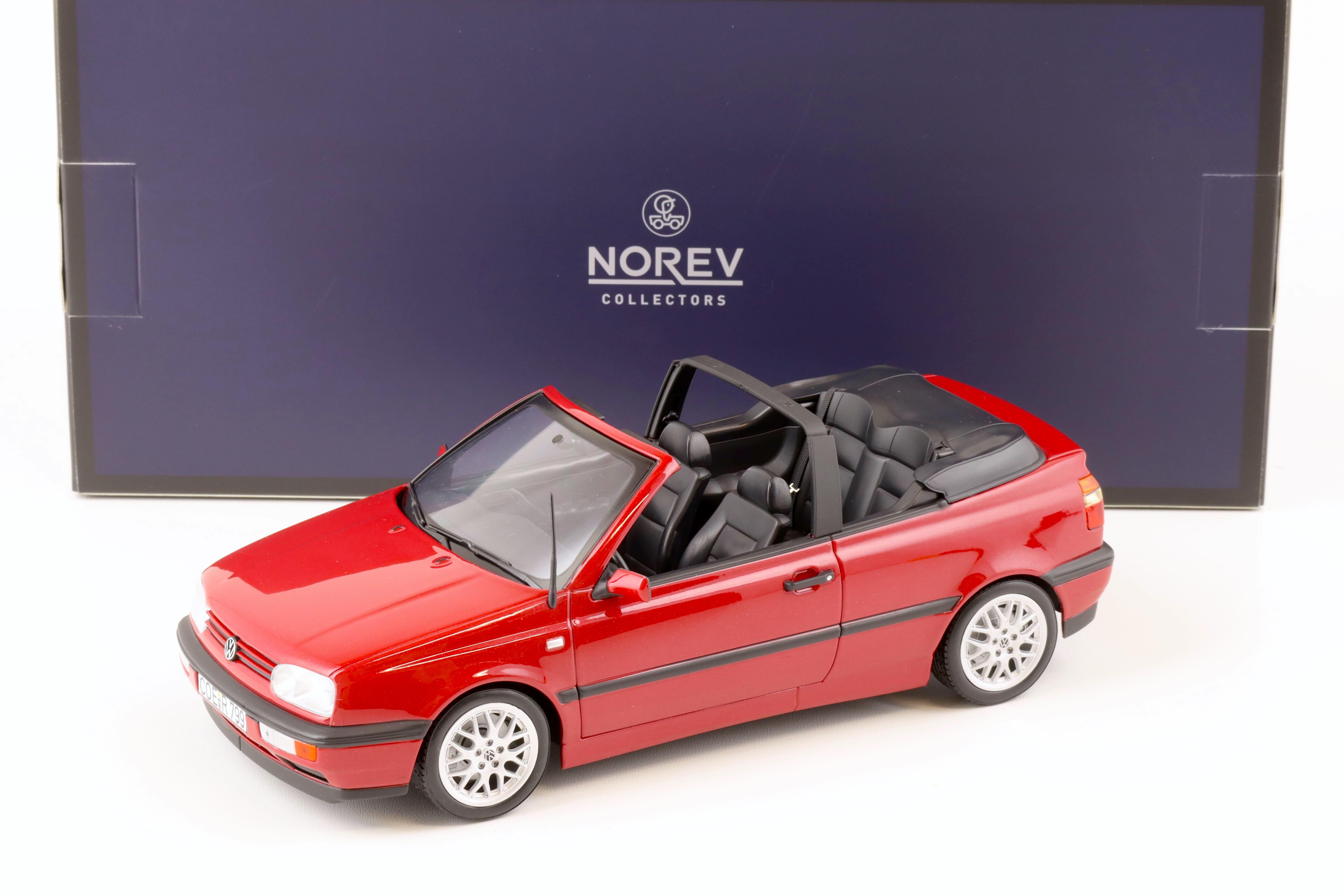 1:18 Norev VW Golf 3 Cabriolet 1995 dark red metallic - Limited 200 pcs.