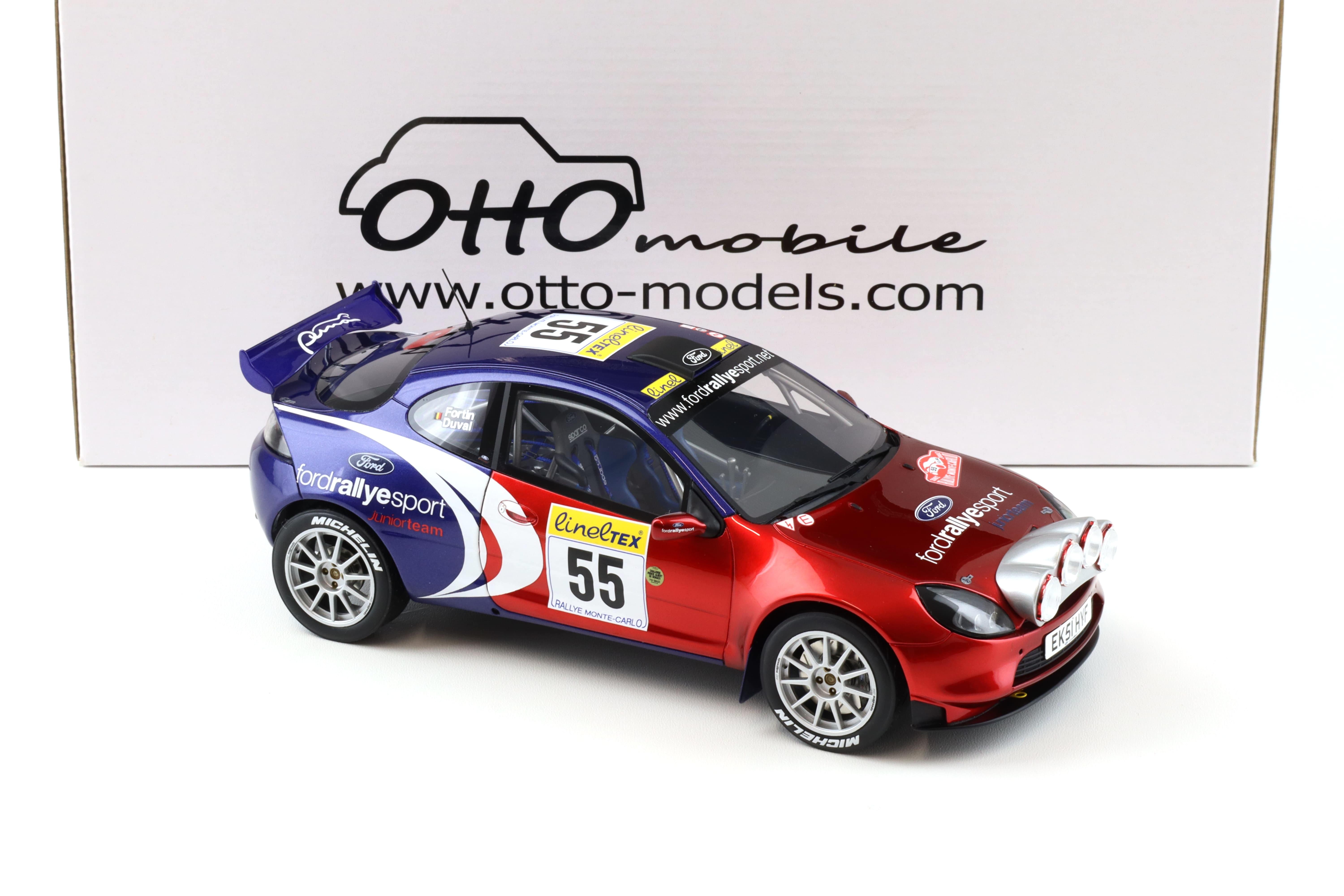 1:18 OTTO mobile OT456 Ford Puma Super 1600 Rallye Monte Carlo 2002 Duval