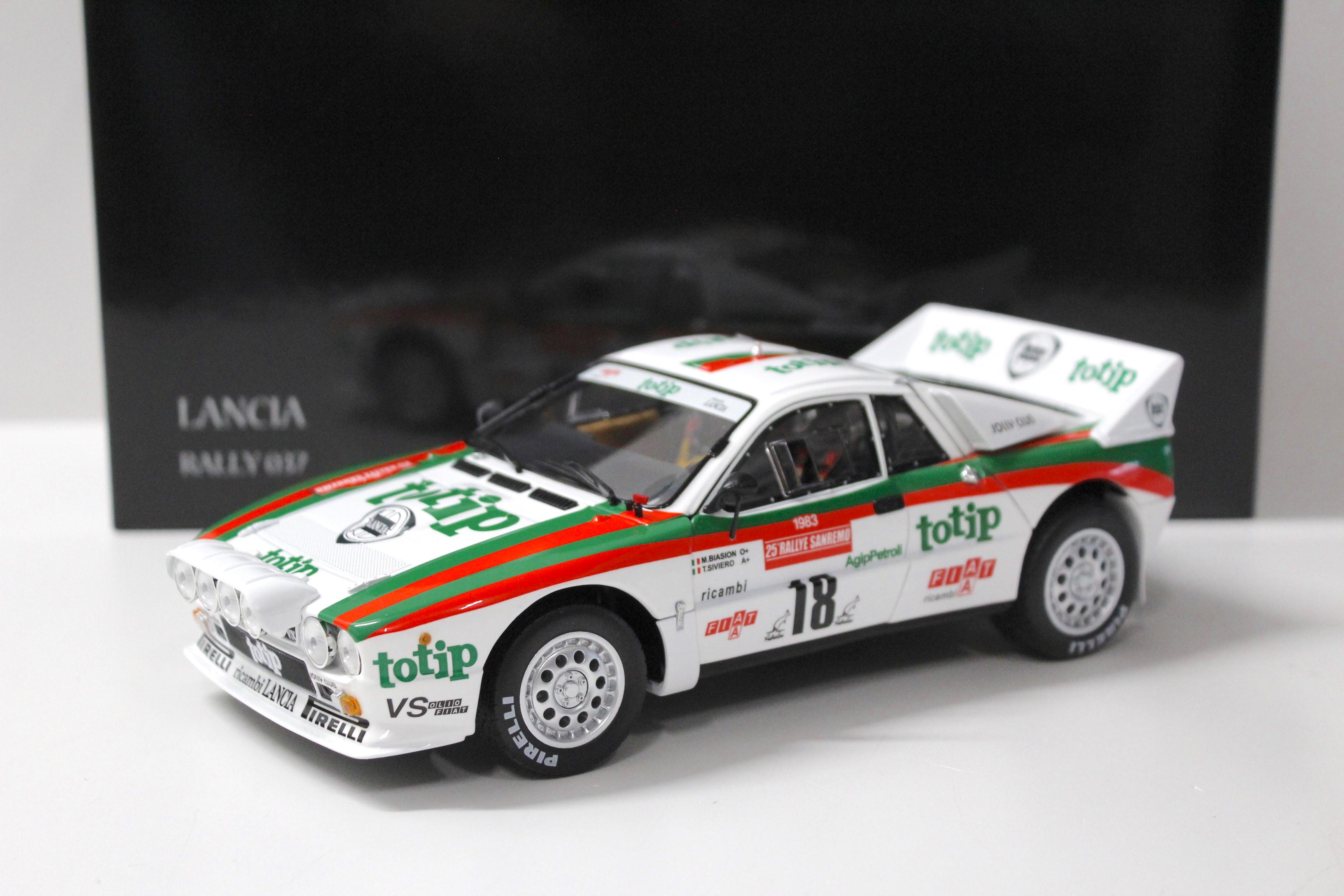 1:18 Kyosho Lancia 037 Rally Sanremo 1983 Biasion/ Siviero #18 TOTIP