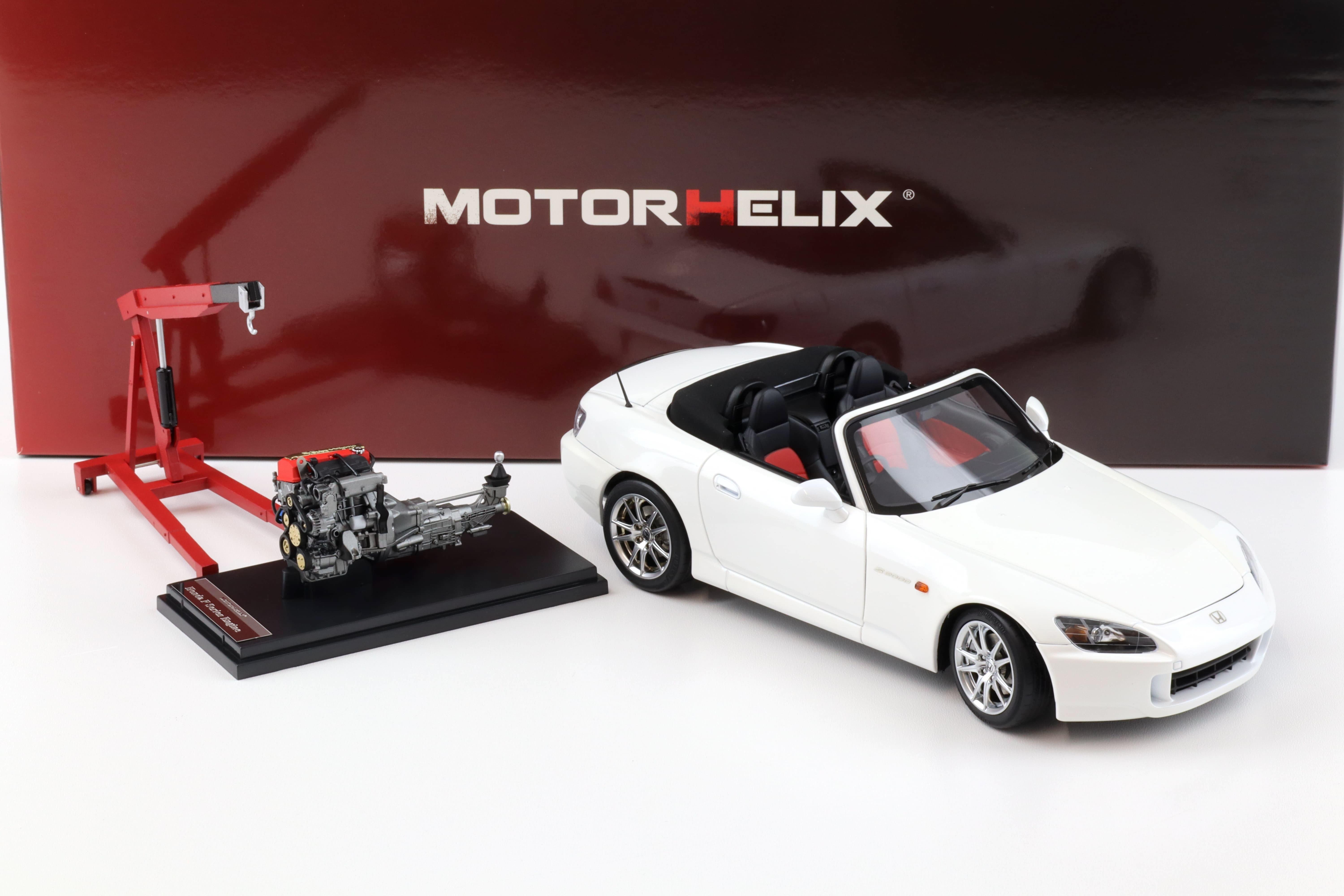 1:18 Motorhelix Honda S2000 (AP2) Grand Prix white + engine Diecast M85102