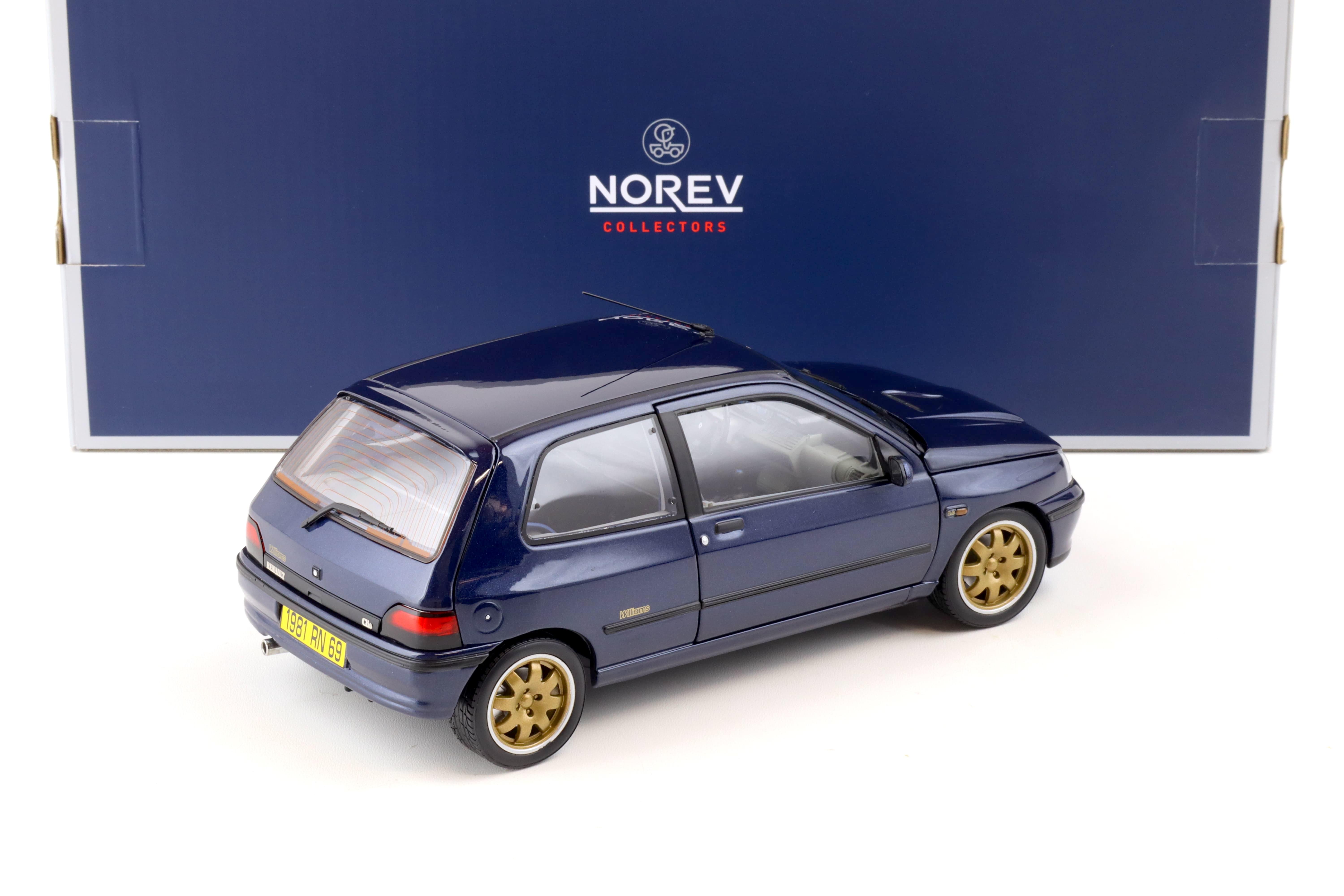 1:18 Norev Renault Clio Williams 1993 blue metallic 185230
