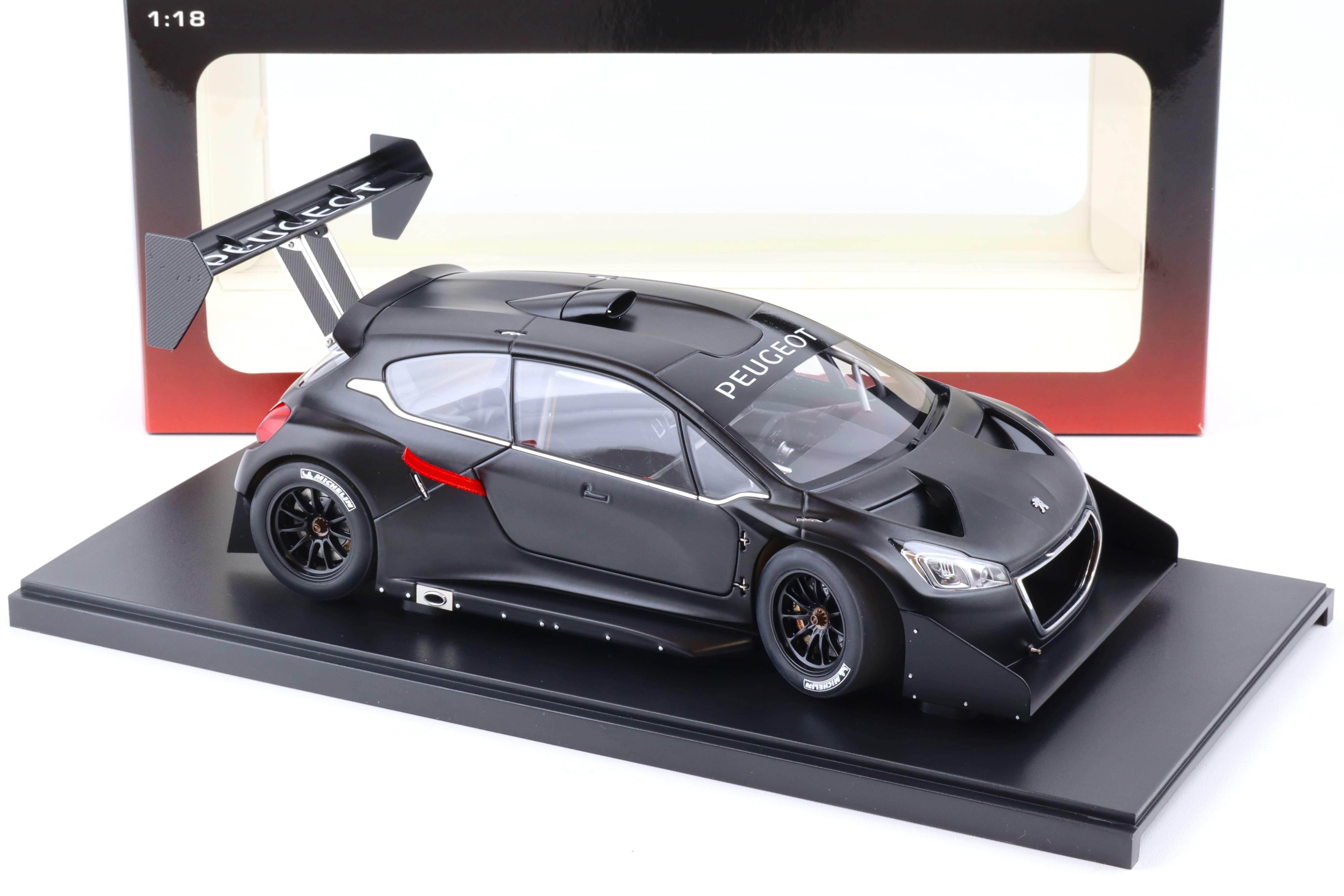 1:18 AUTOart Peugeot 208 T16 Pikes Peak Race Car 2013 Plain Color Version black