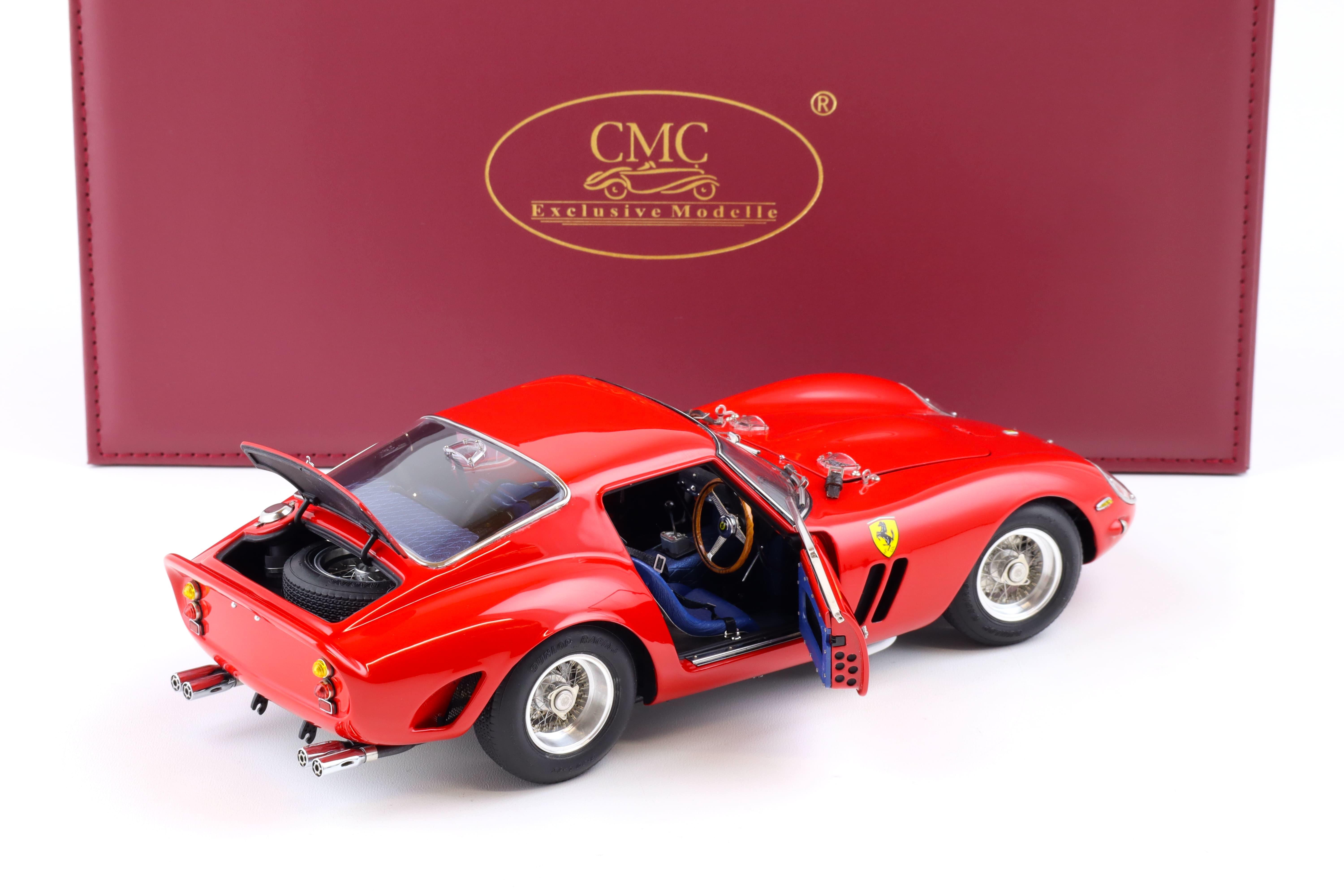 1:18 CMC Ferrari 250 GTO RHD 1963/64 London Motor Show Ron Fry red M-256