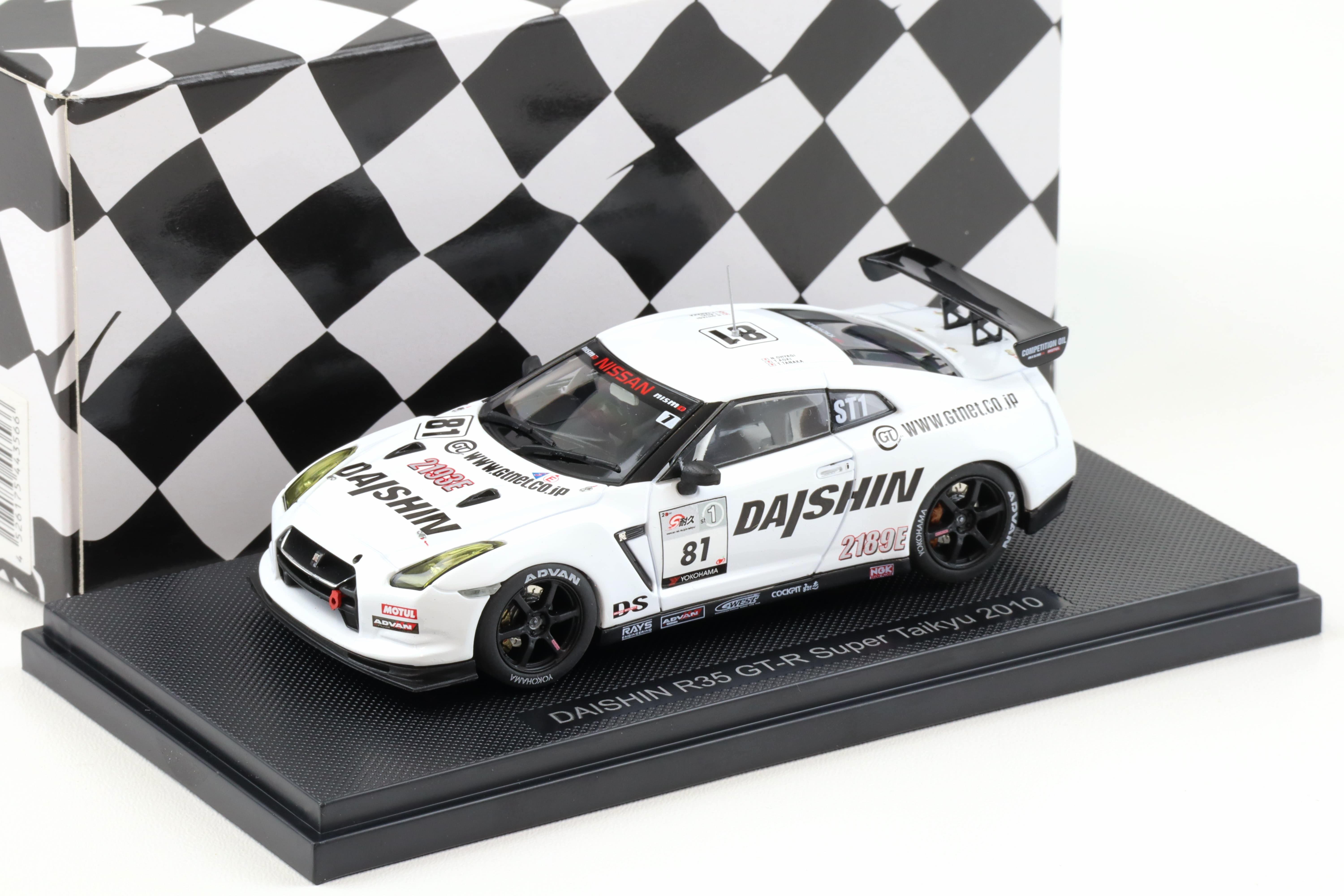 1:43 Ebbro Nissan Nismo GT-R Daishin R35 Super Taikyu 2010 Fuji #81 Ohyagi/ Aoki