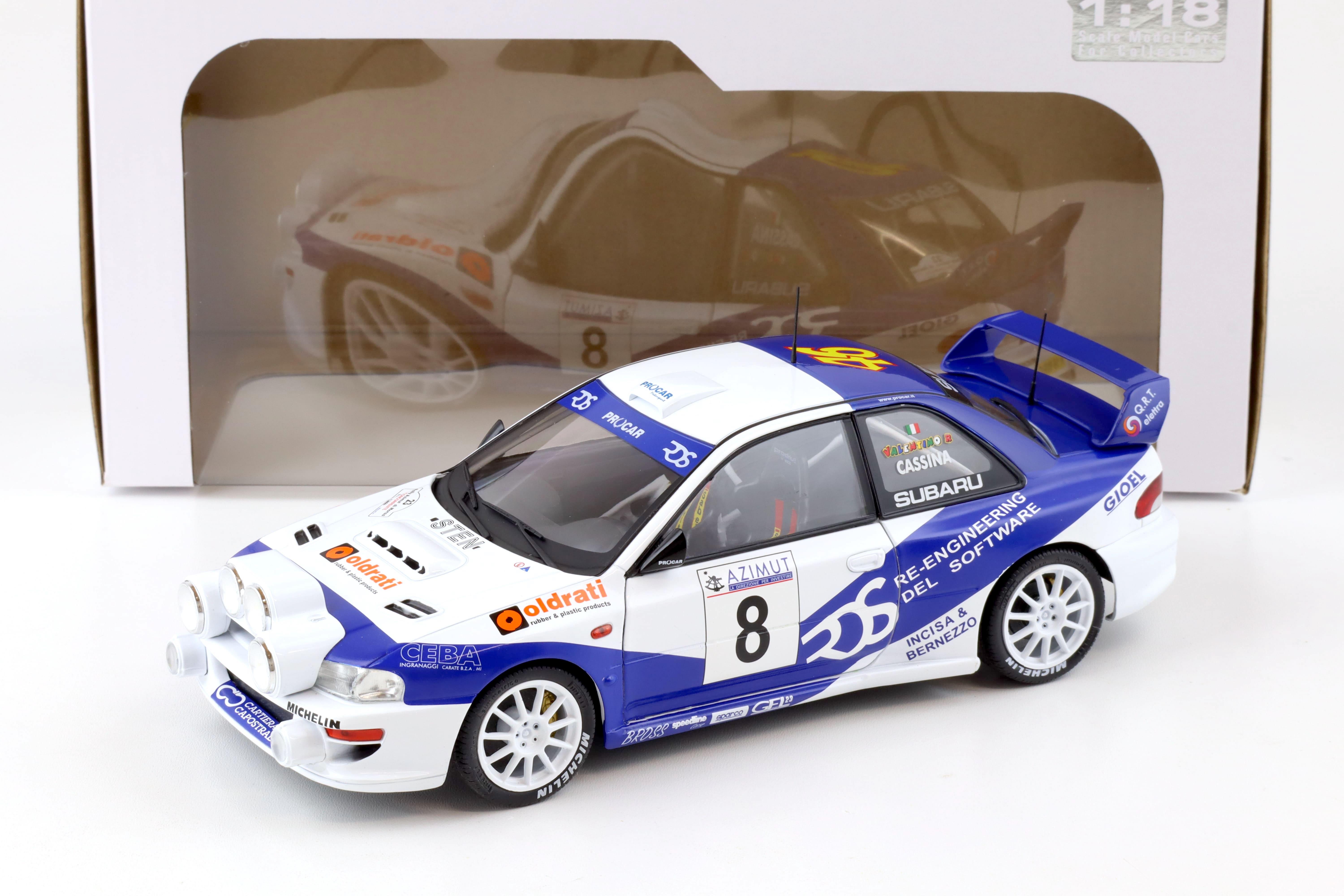 1:18 Solido Subaru Impreza S5 WRC 1999 Rally Azimut Di Monza 2000