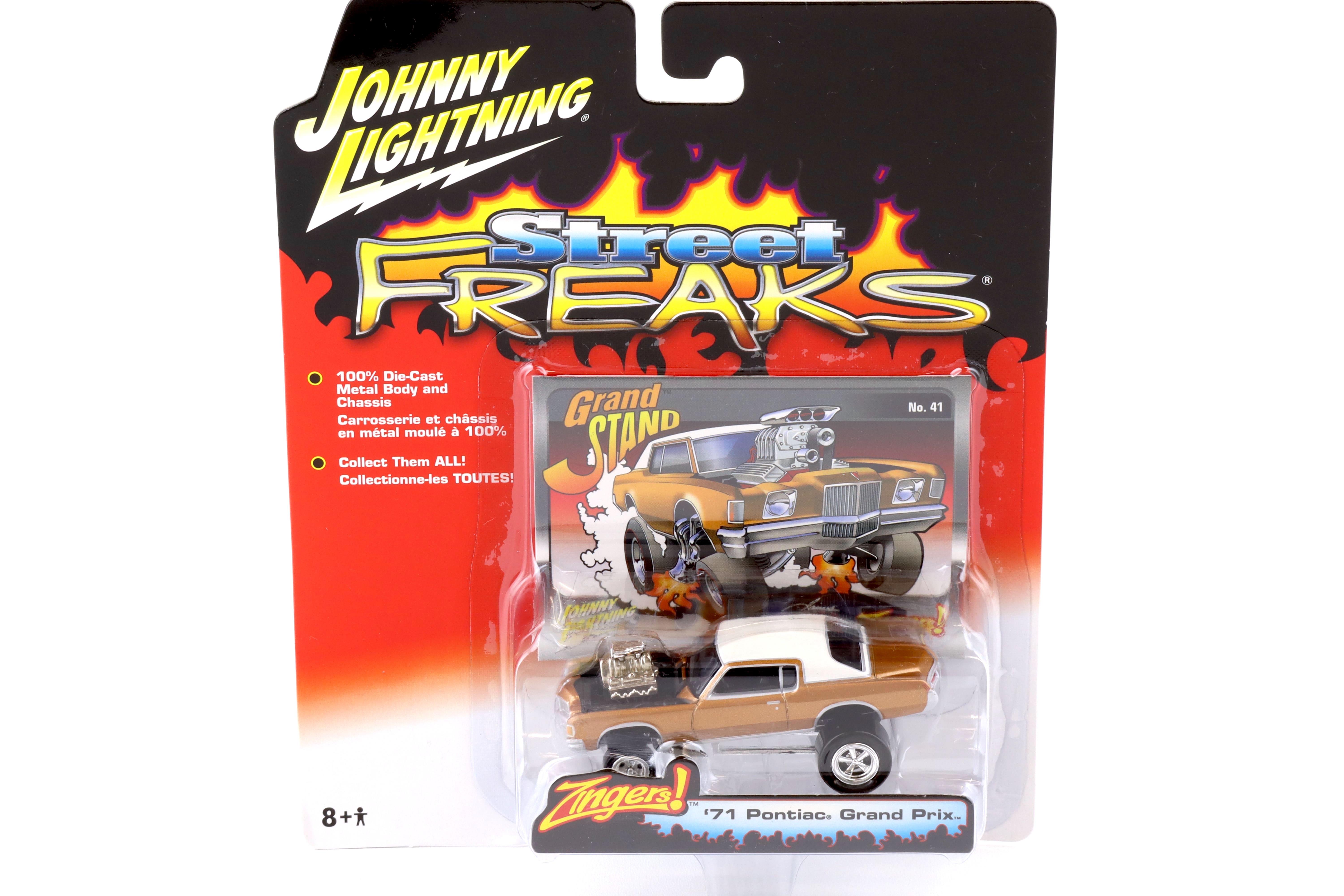1:64 Johnny Lightning Street Freaks 50301B Zingers 1971 Pontiac Grand Prix gold