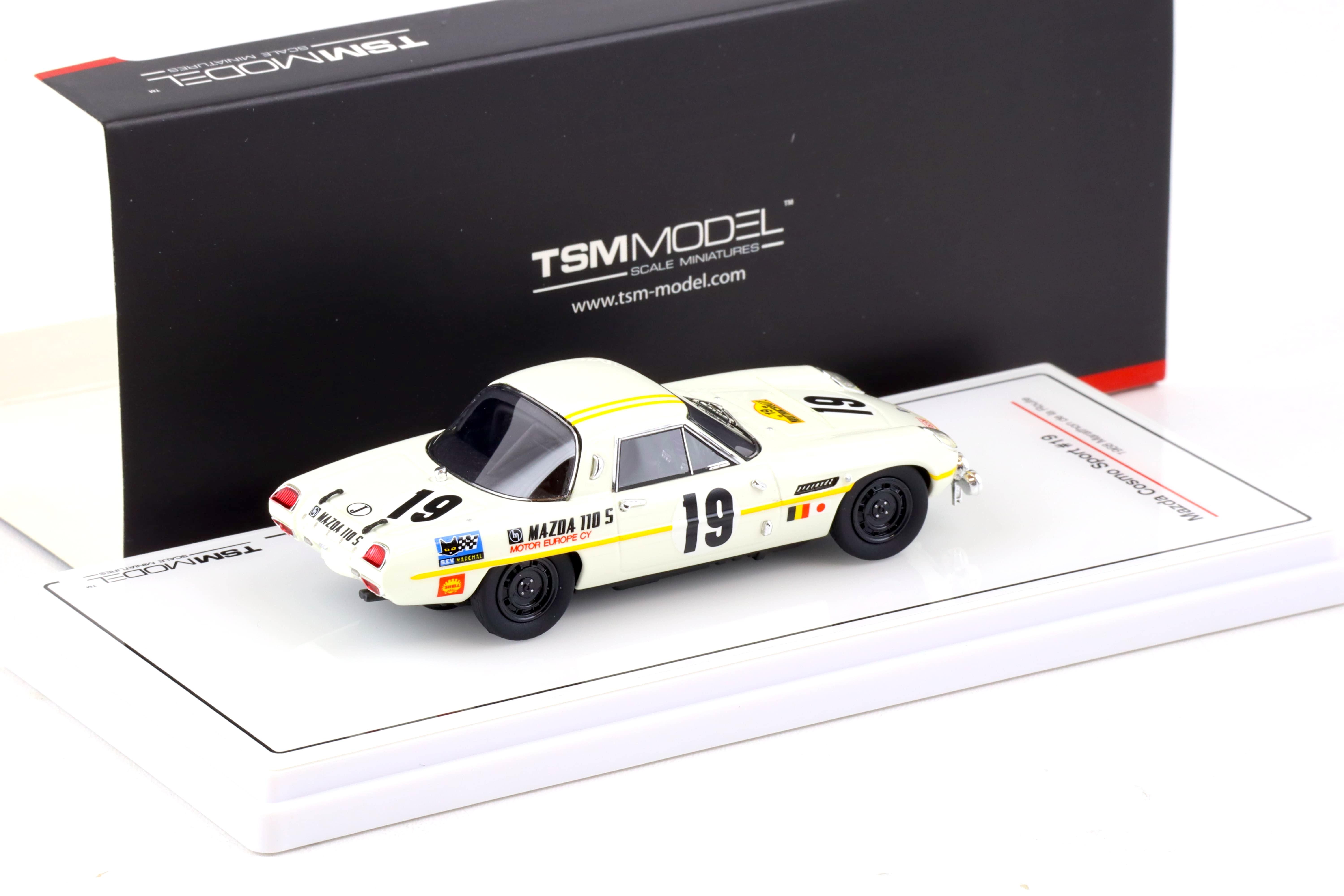 1:43 TSM Model Mazda Cosmo Sport #19 Marathon de la Route 1968 TSM430568