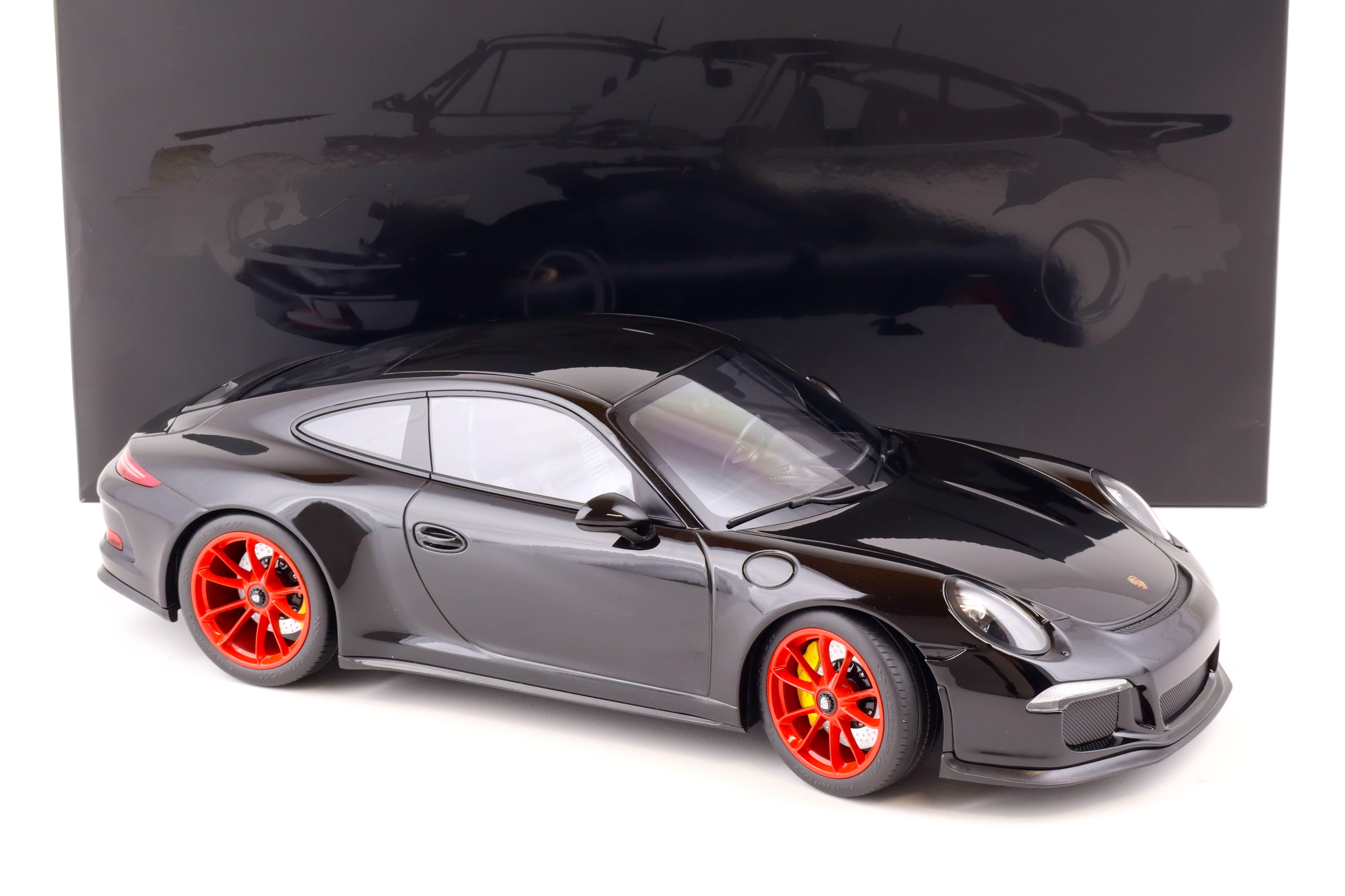 1:12 Minichamps Porsche 911 (991) R Coupe black/ red wheels 2016