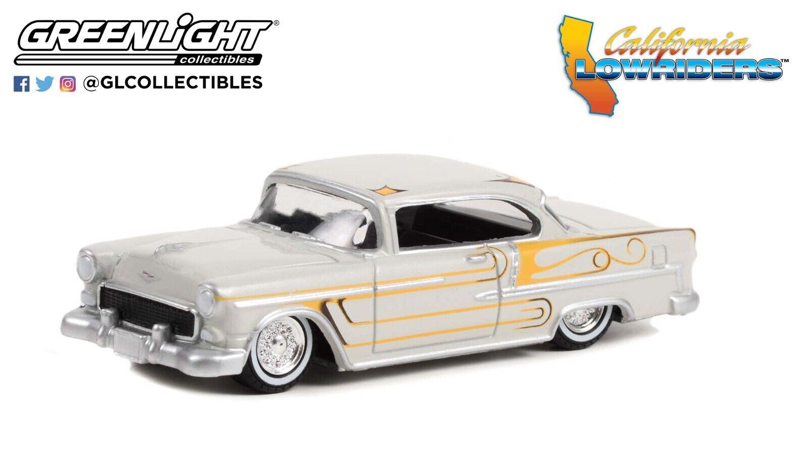 1:64 Greenlight California Lowriders Series 2 Chevrolet Bel Air 1955 white