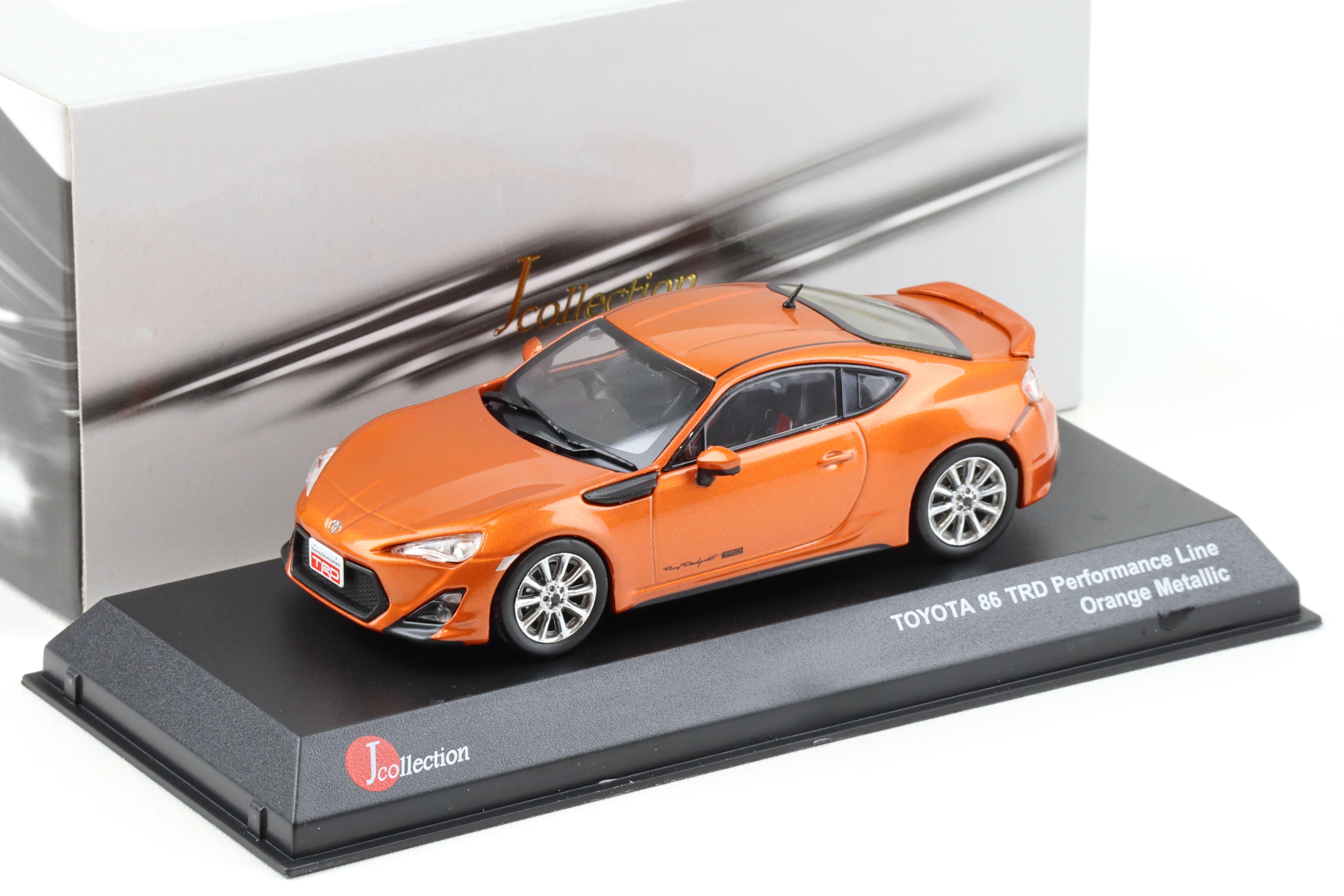 1:43 J-Collection Kyosho Toyota 86 TRD Performance Line orange metallic