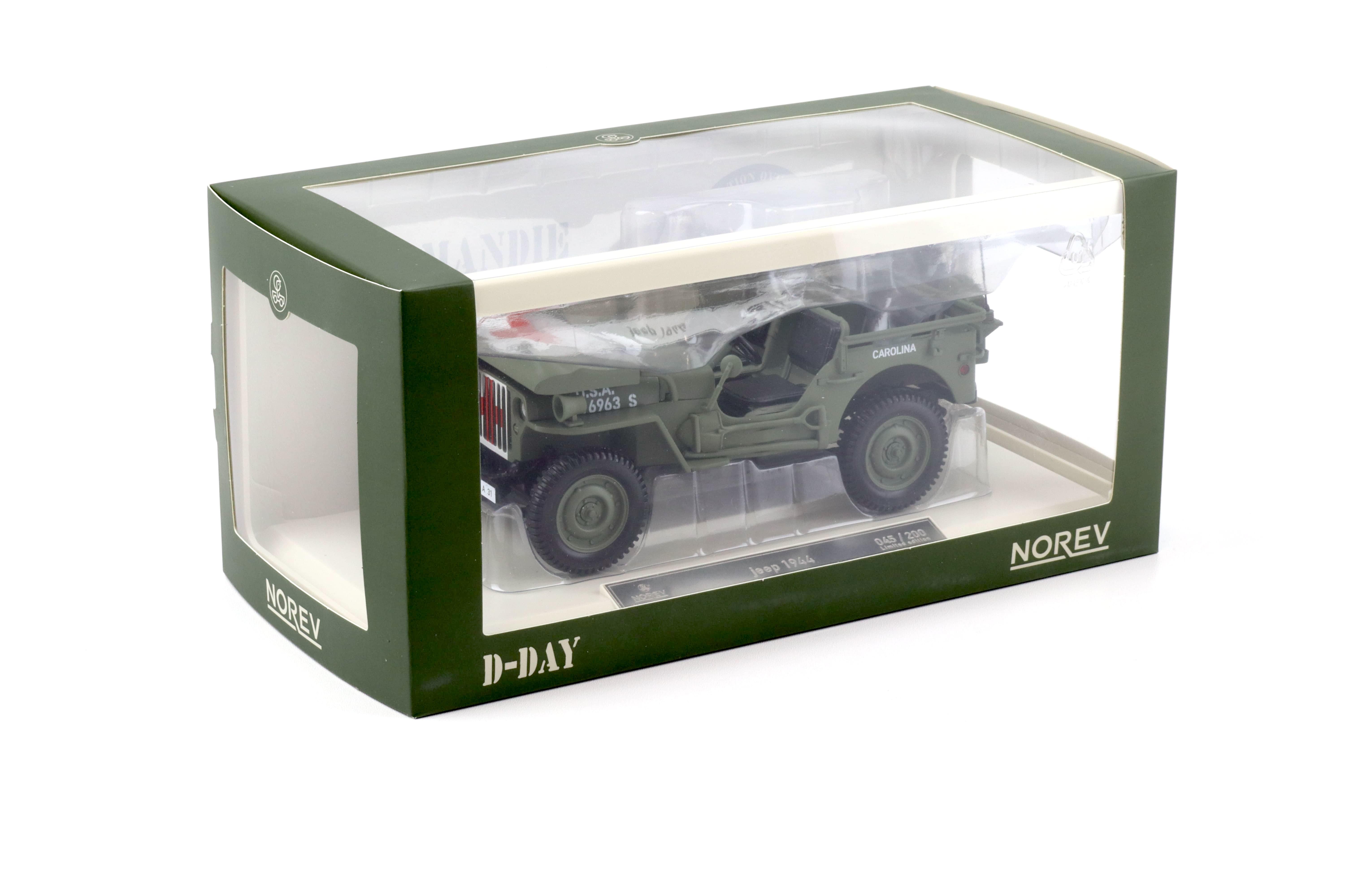 1:18 Norev Jeep Willys Army 1944 Ambulance green/ white  - Limited 200 pcs.