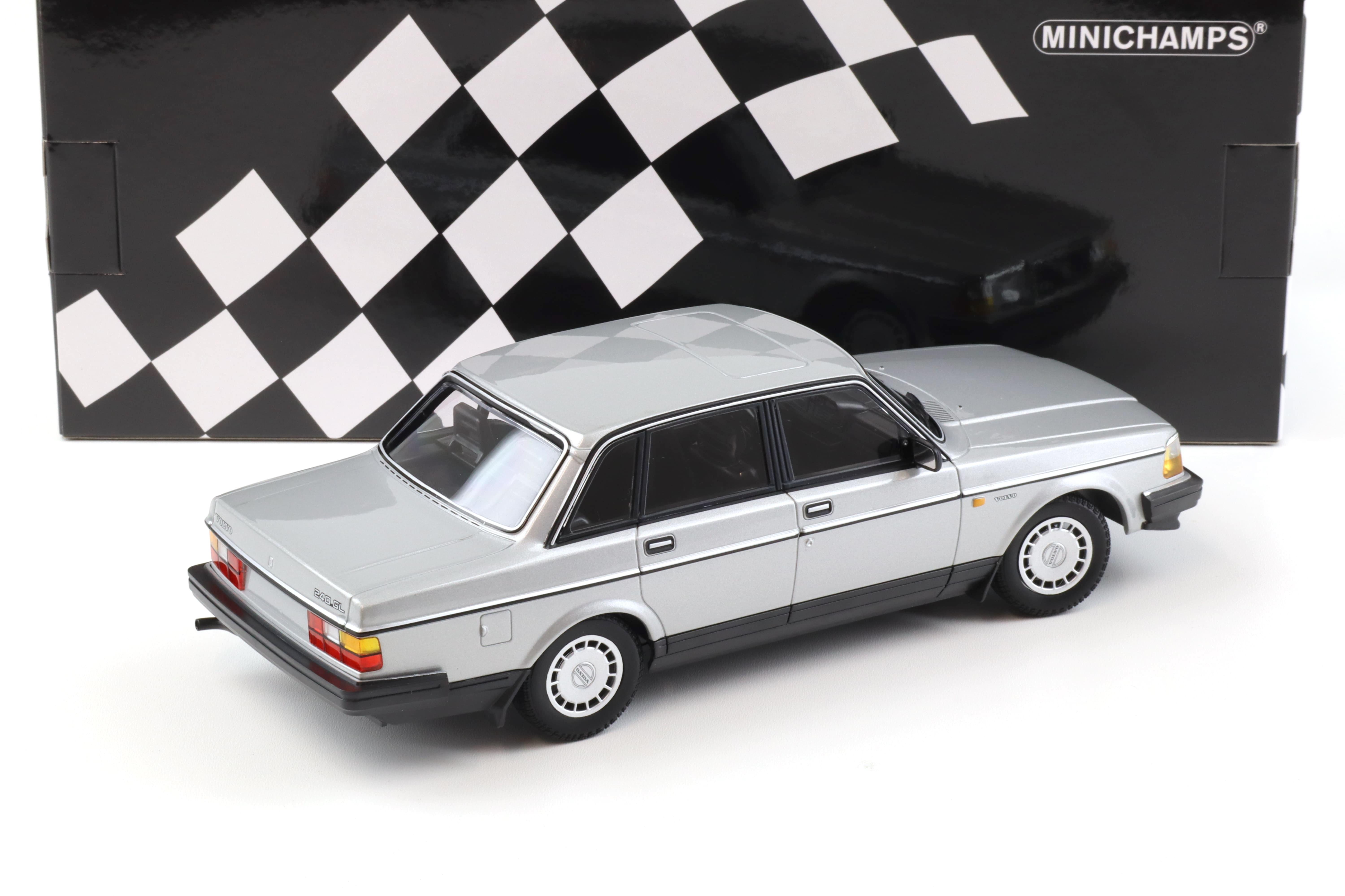 1:18 Minichamps Volvo 240 GL Limousine 1986 silver metallic