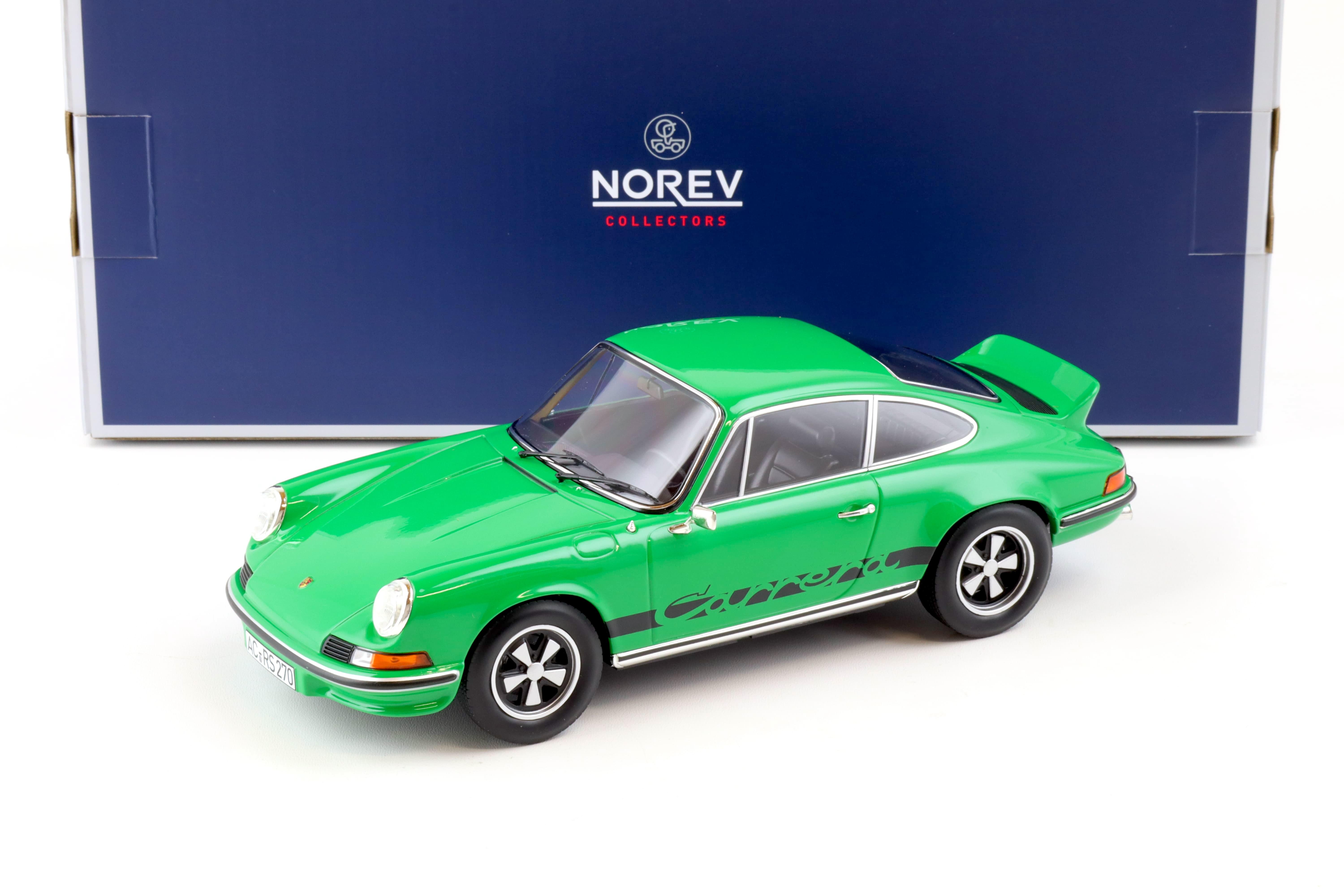 1:18 Norev Porsche 911 RS Touring 1973 green with black stripes