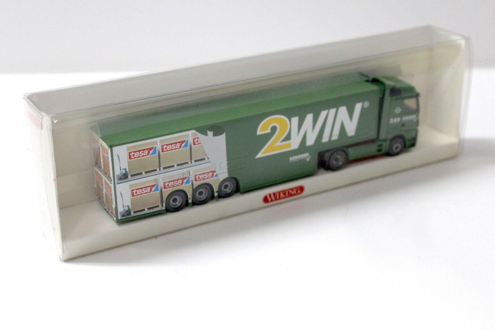 1:87 Wiking Mercedes Actros Großraumauflieger "2WIN" 