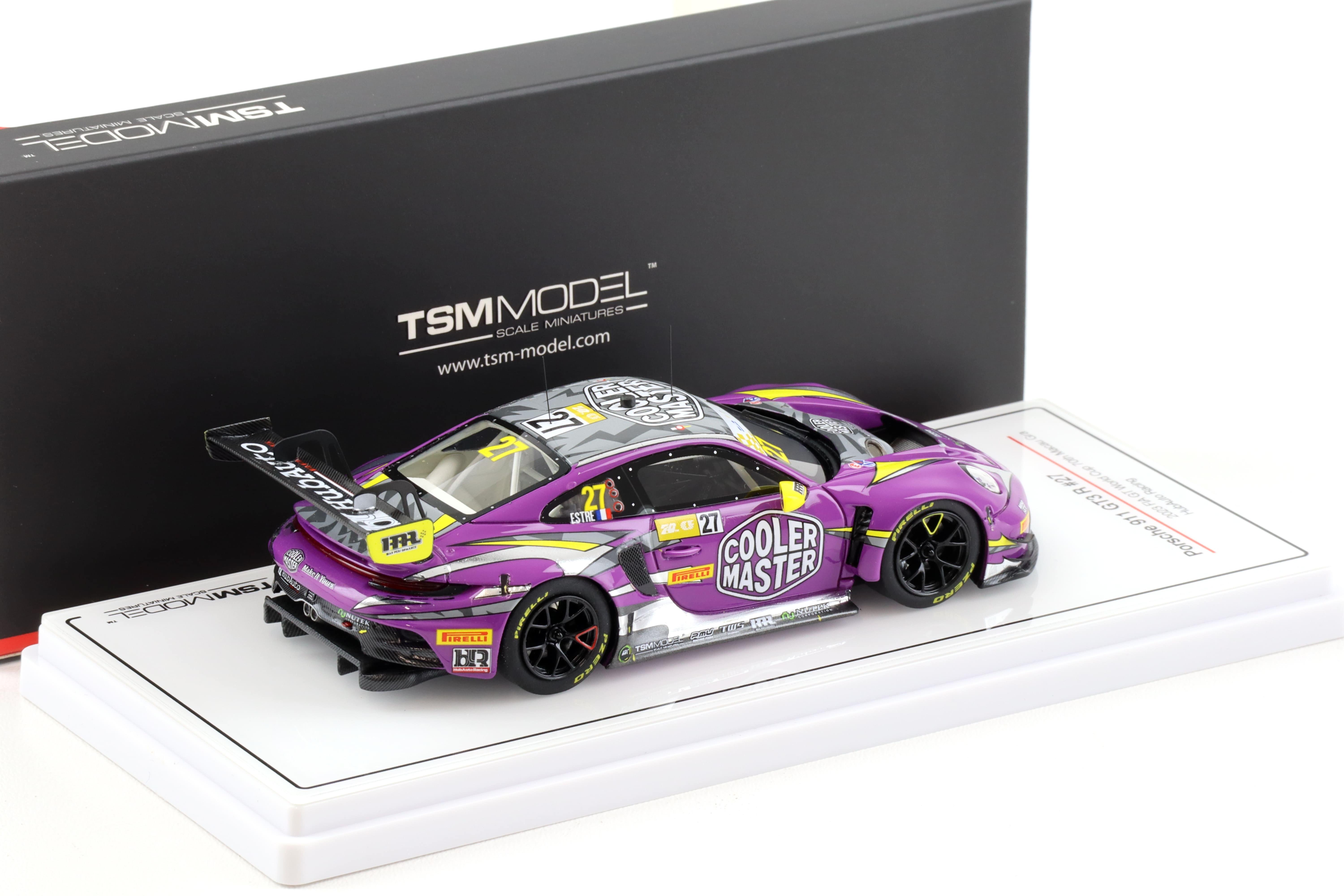 1:43 TSM Model Porsche 911 992 GT3 R #27 FIA GT 2023 World Cup HubAuto Racing