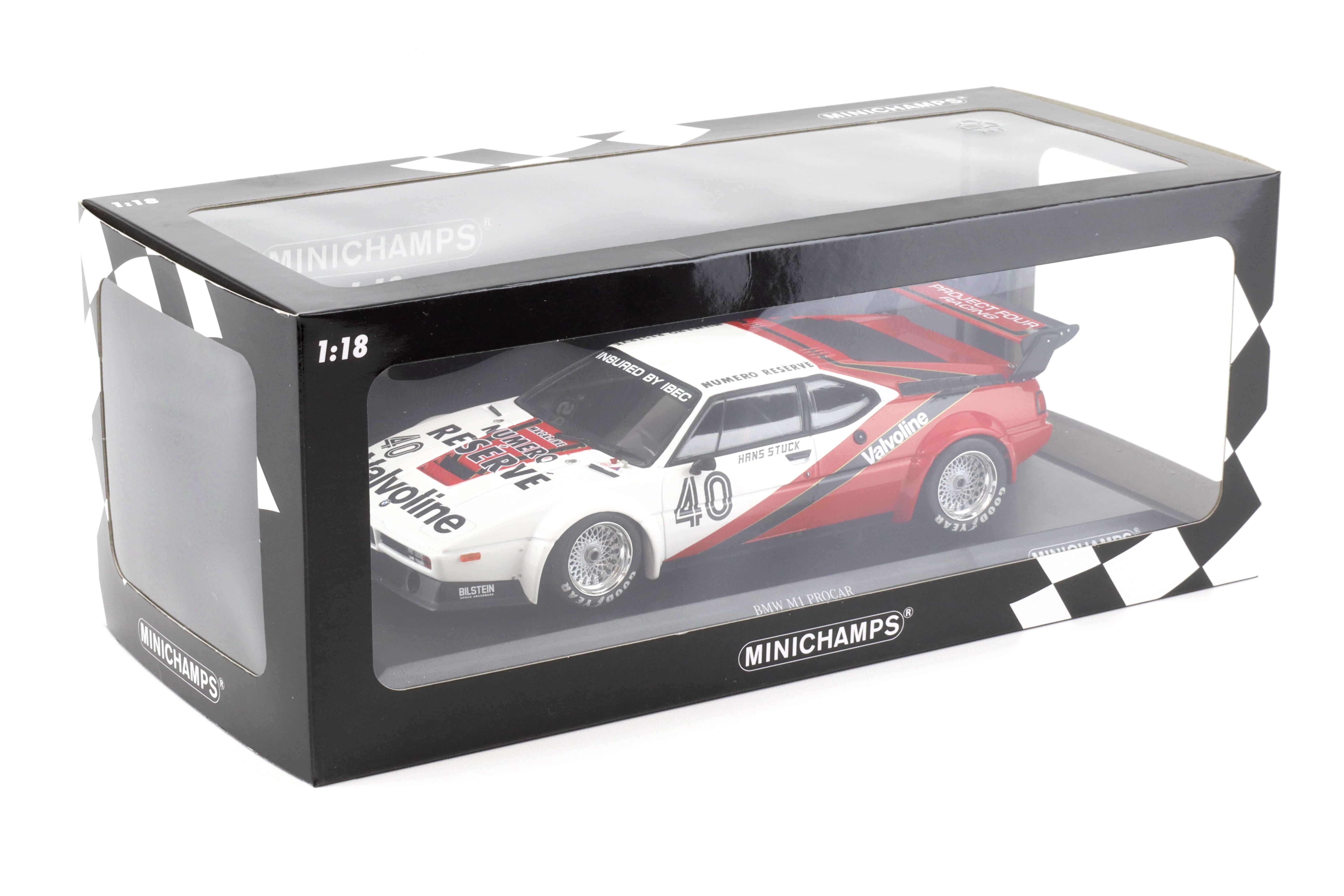 1:18 Minichamps BMW M1 ProCar #40 Stuck Winner Monaco ProCar Series 1980