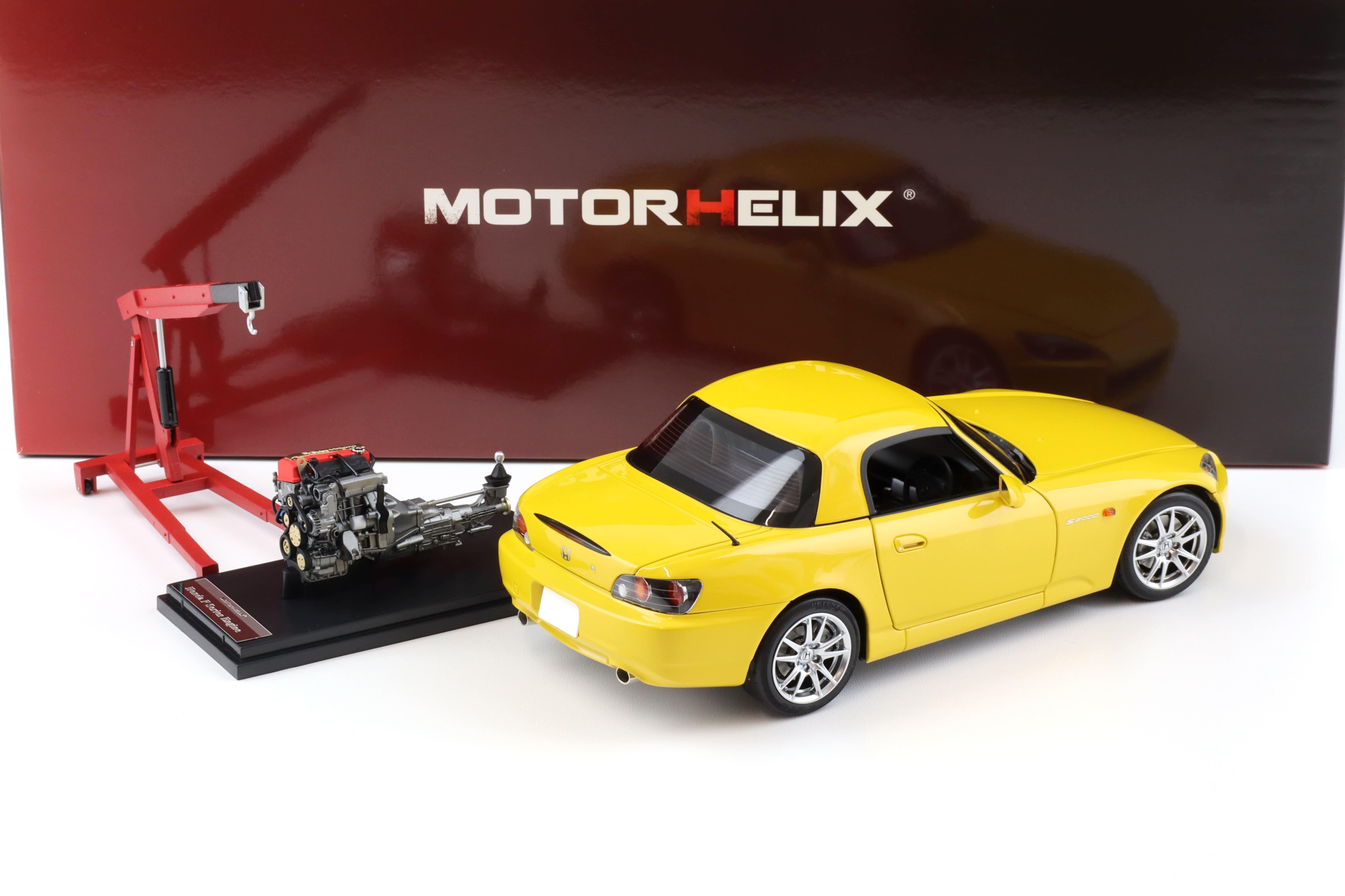 1:18 Motorhelix Honda S2000 (AP2) Indy yellow pearl + engine Diecast M85103