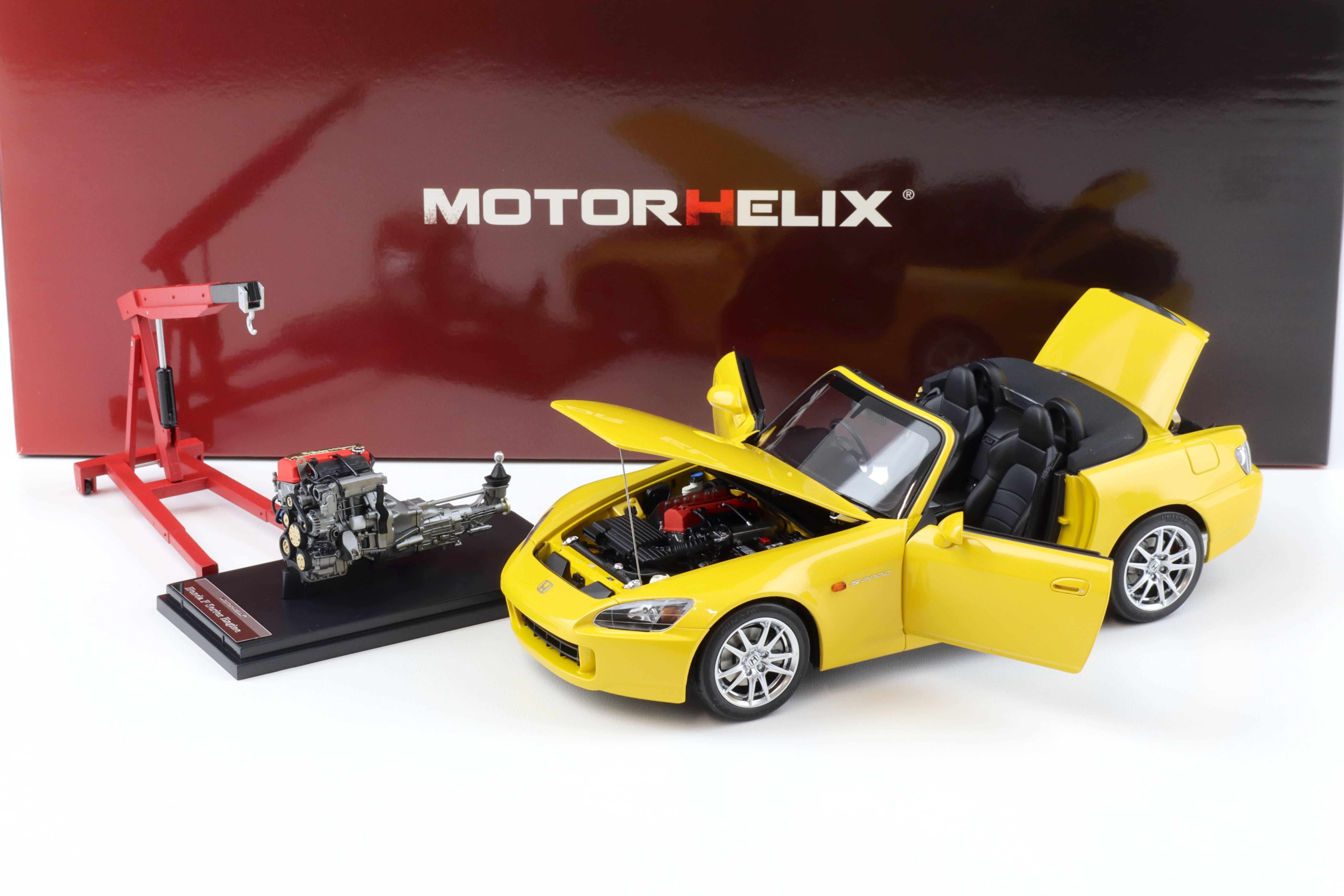 1:18 Motorhelix Honda S2000 (AP2) Indy yellow pearl + engine Diecast M85103