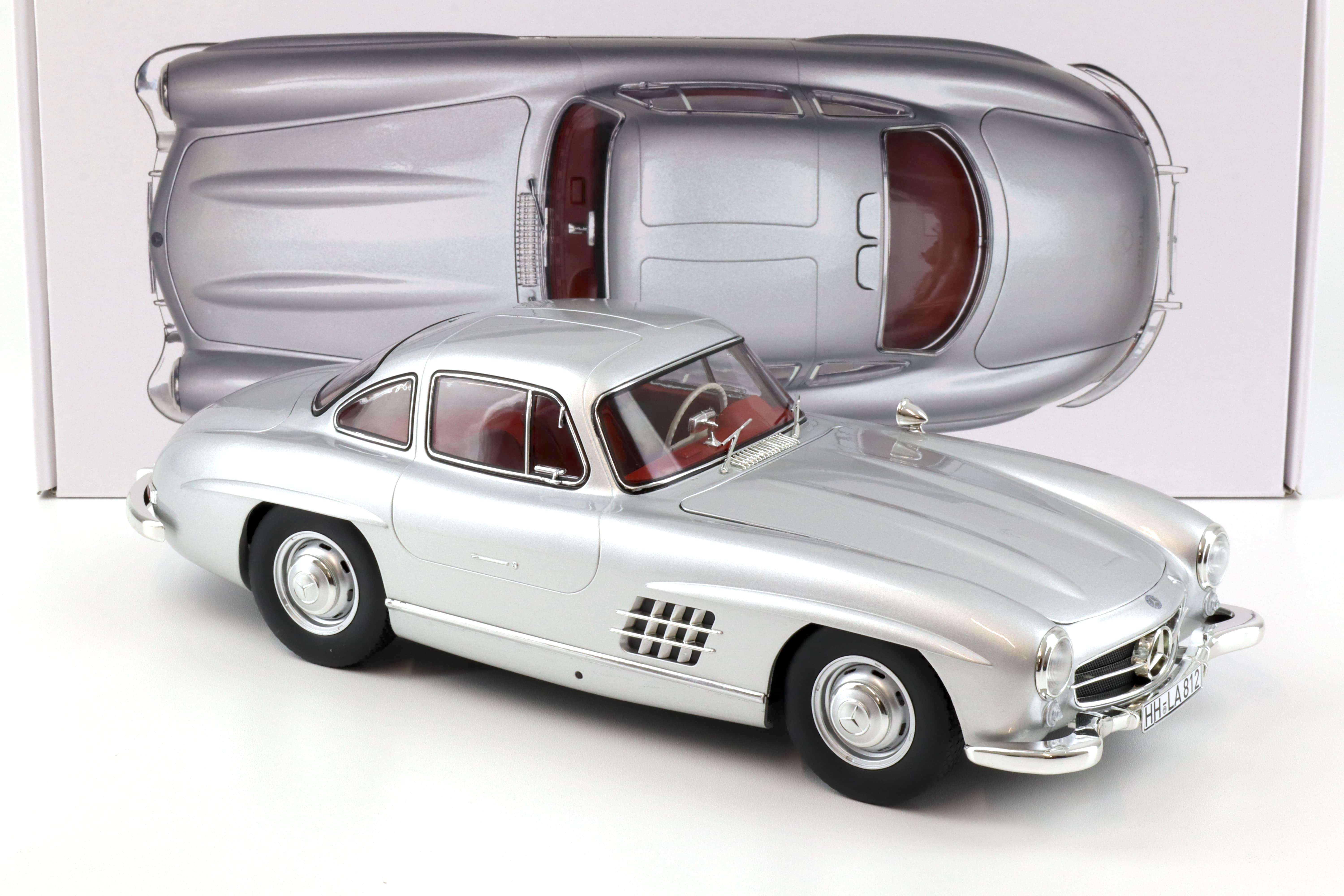 1:12 Norev Mercedes 300SL Gullwing 1954 silver metallic