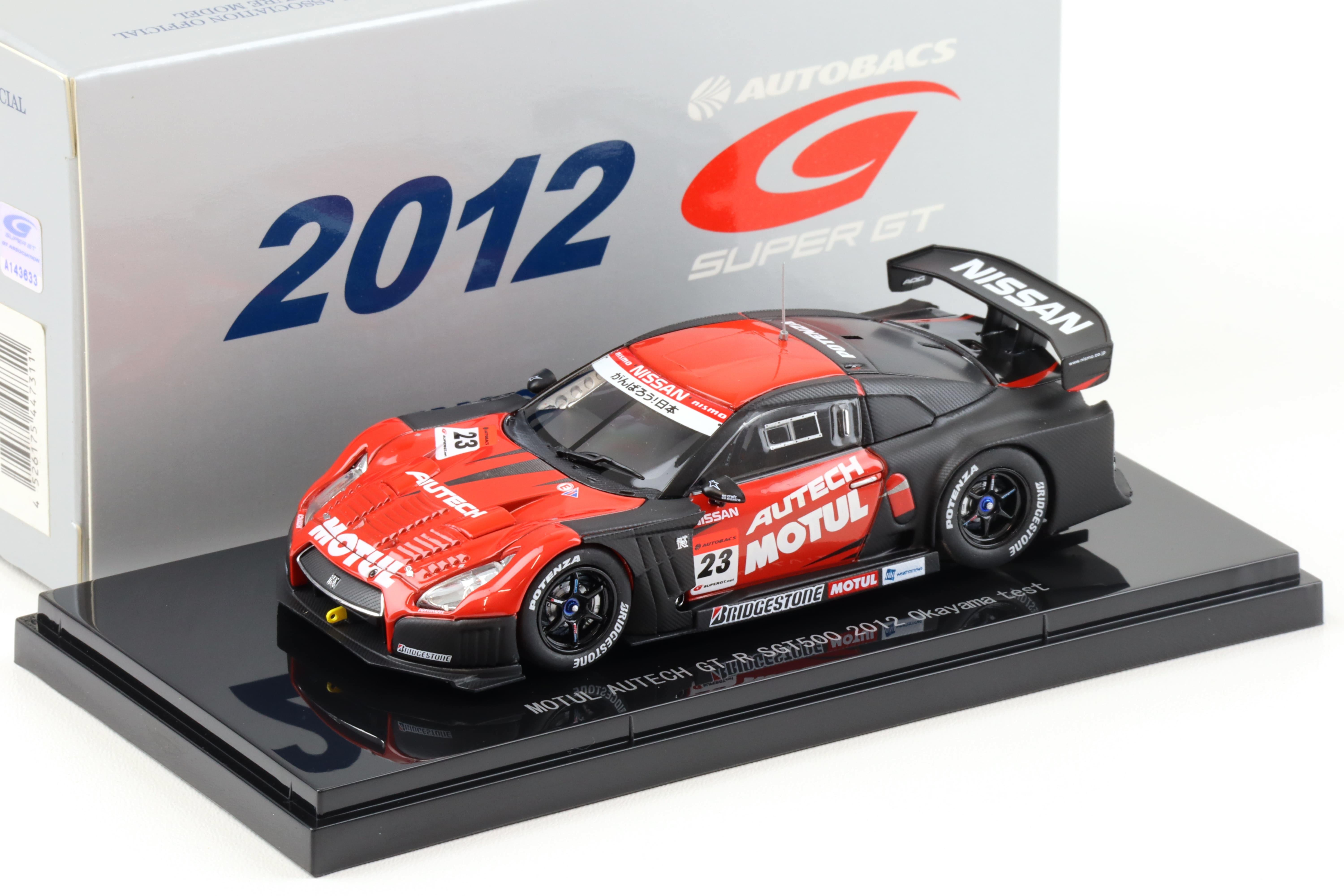 1:43 Ebbro Nissan GT-R Super GT500 MOTUL AUTECH GT-R #23 Okayama Test 2012