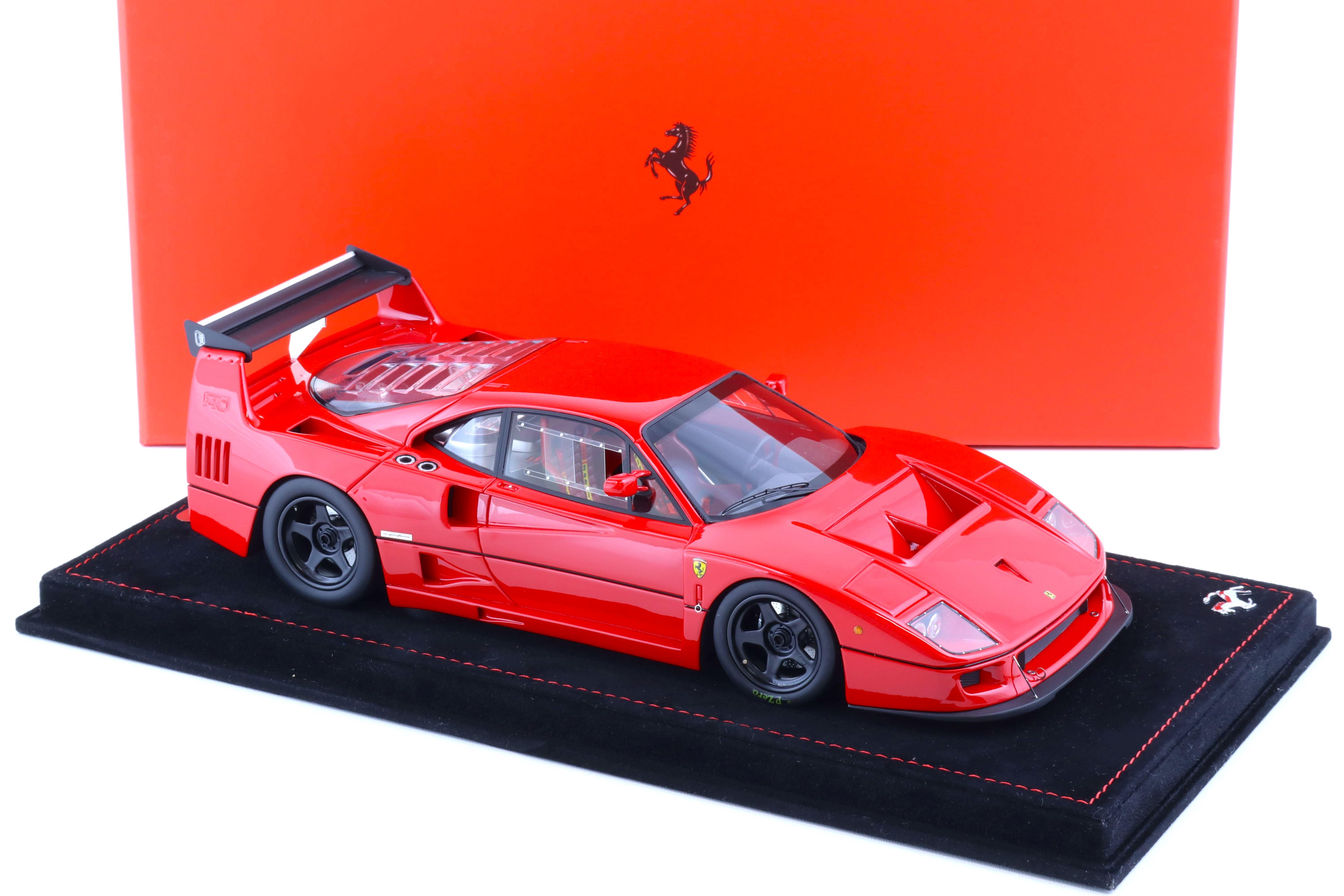 1:18 BBR Ferrari F40 LM Rosso Corsa 322 red with display - Limited Edition 200 pcs.