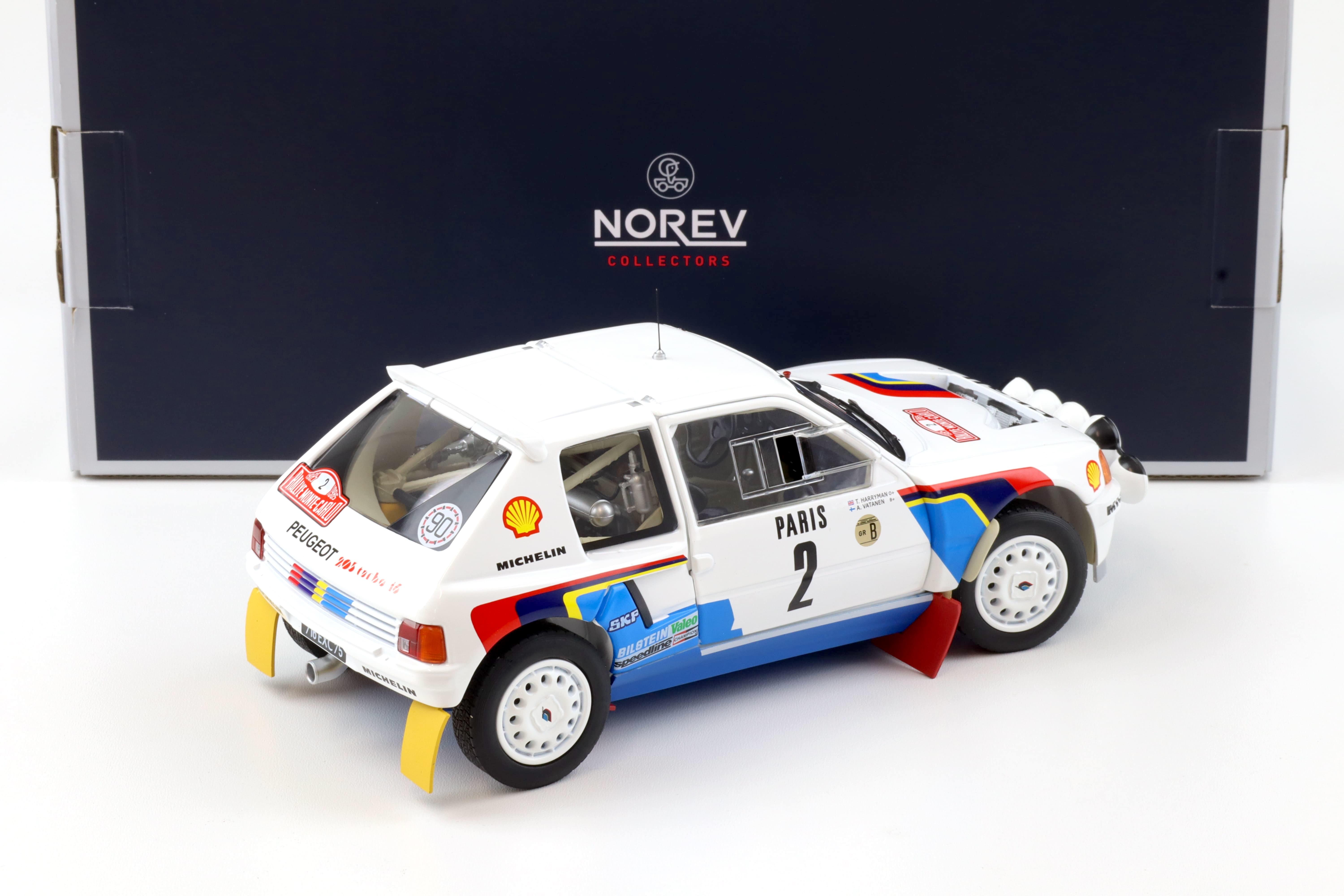 1:18 Norev Peugeot 205 T16 #2 Rally Monte Carlo 1985 Vatanen/Harryman 184864