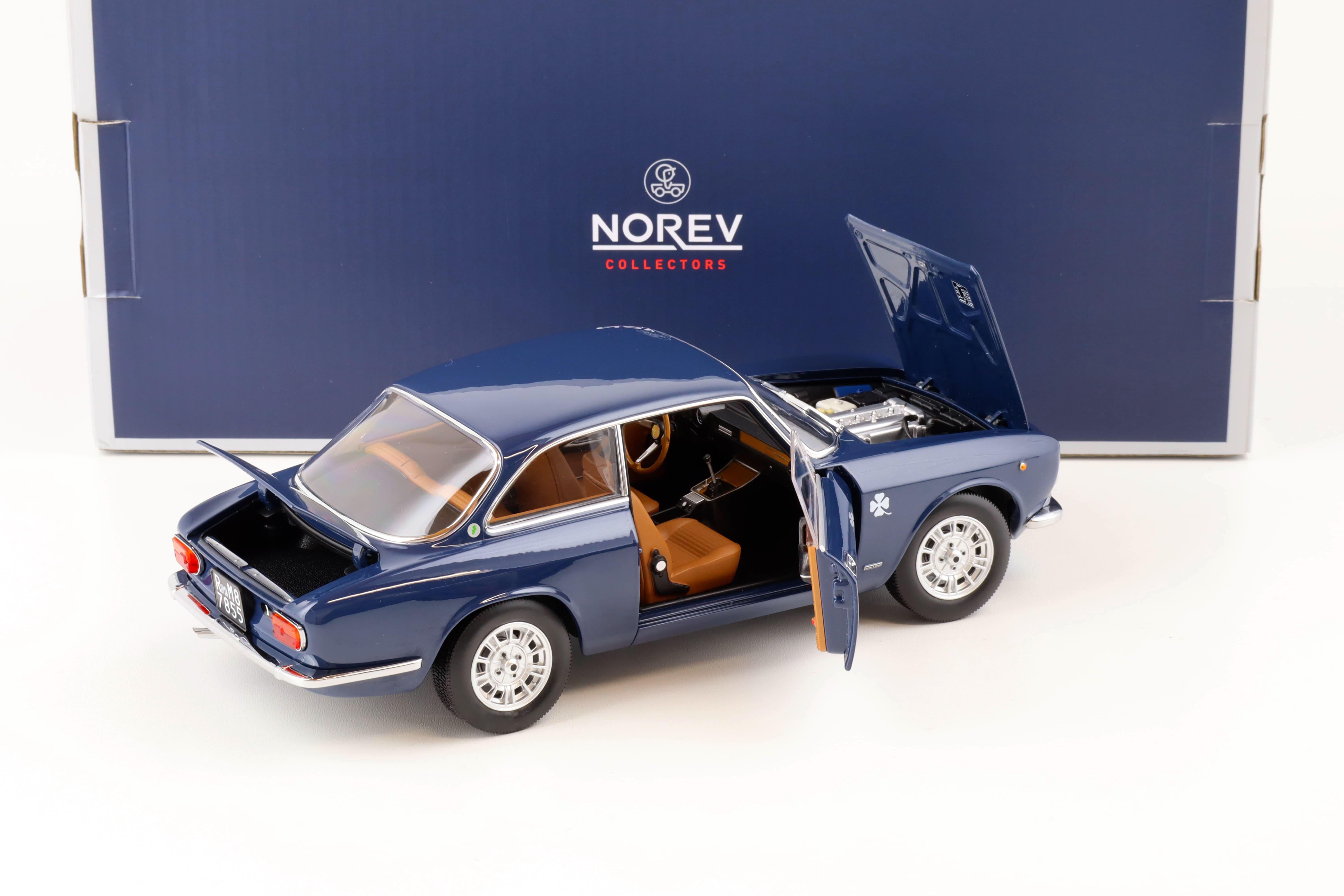 1:18 Norev Alfa Romeo 1300 GT Junior Coupe 1973 dark blue - Limited 500 pcs.