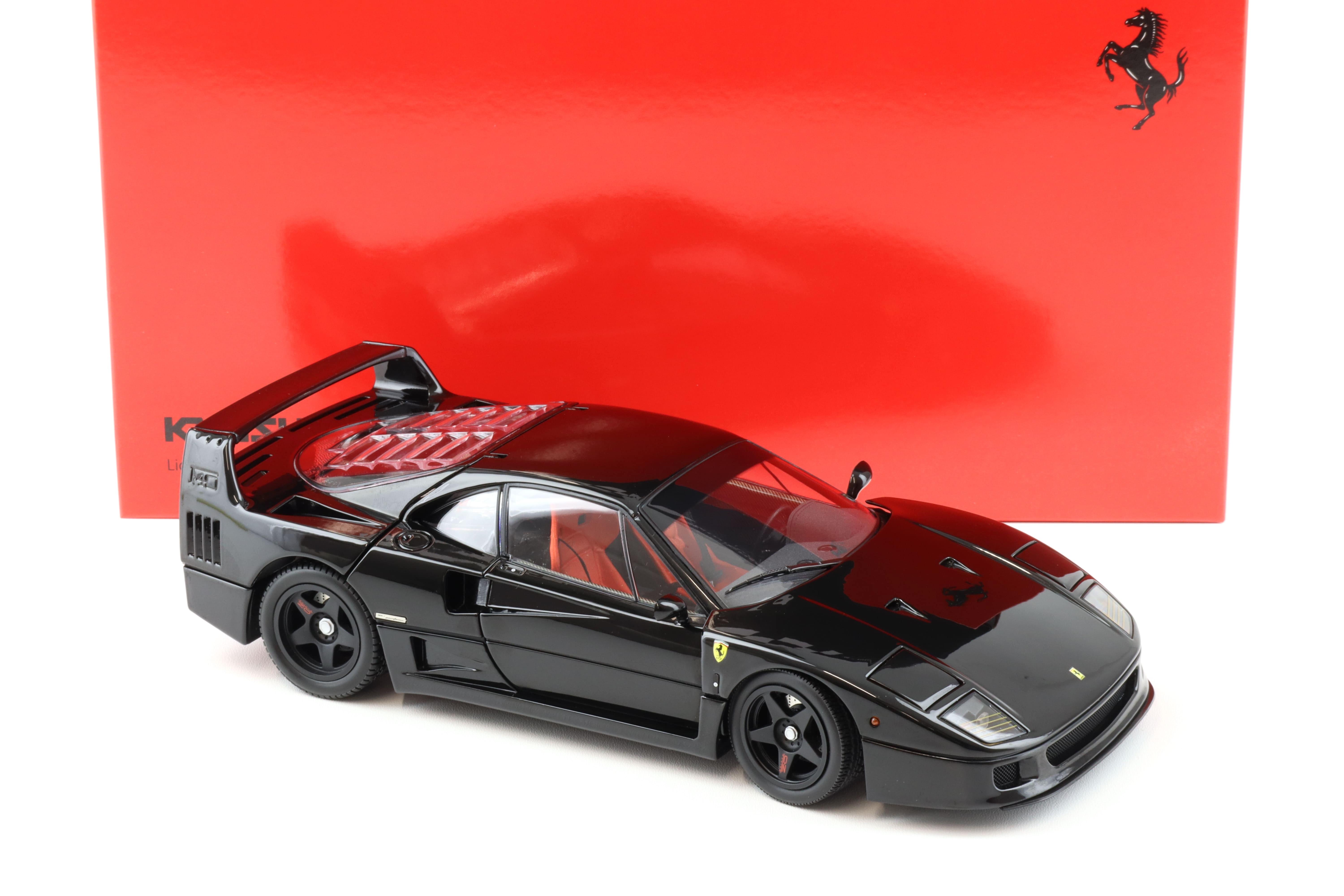 1:18 Kyosho 1987 Ferrari F40 Coupe black 08416BK Die-Cast