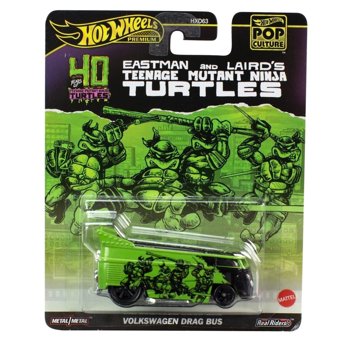 1:64 Hot Wheels Premium 2024 Pop Culture VW Drag Bus Teenage Mutant Ninja Turtles