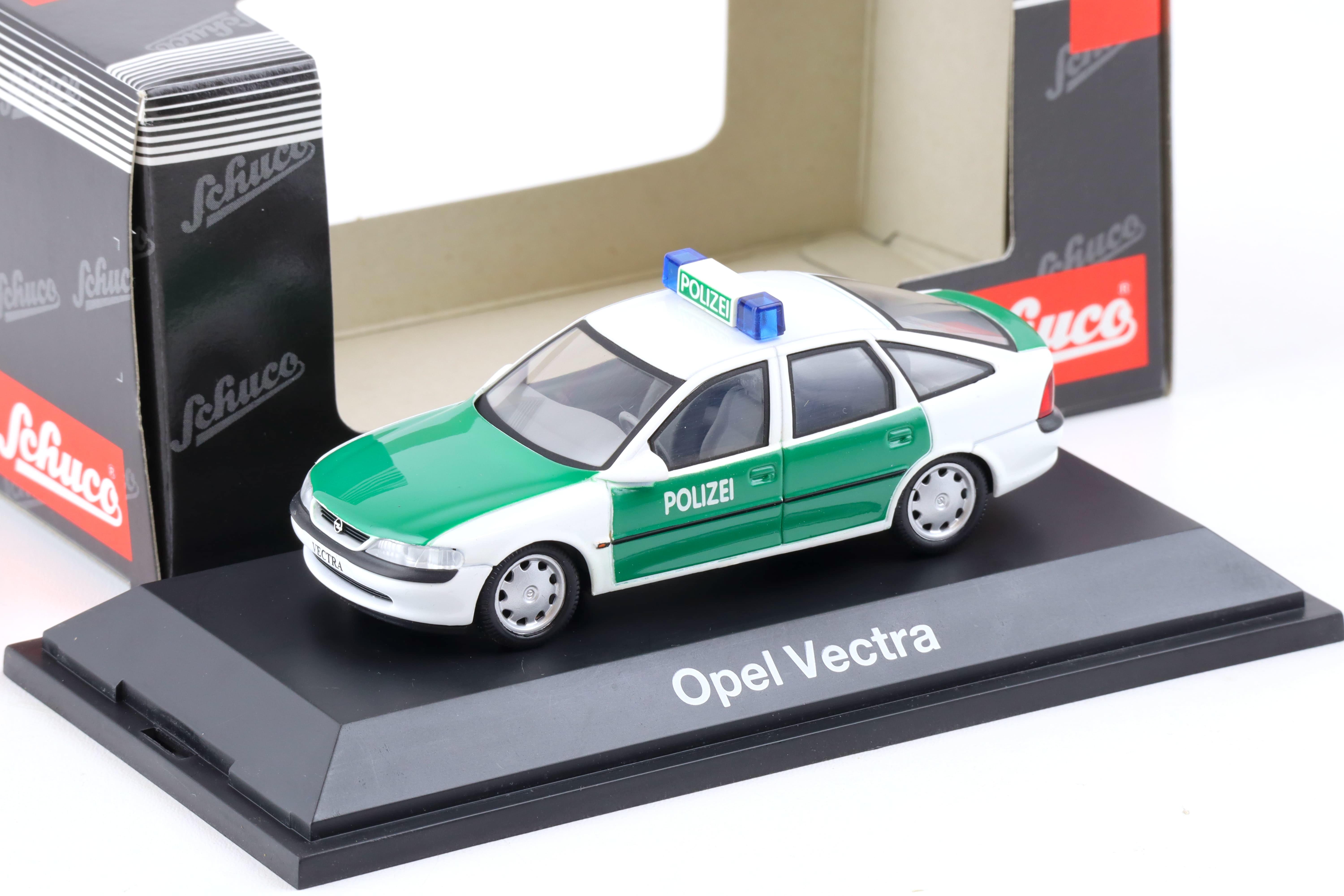 1:43 Schuco Opel Vectra Limousine POLIZEI green/ white 