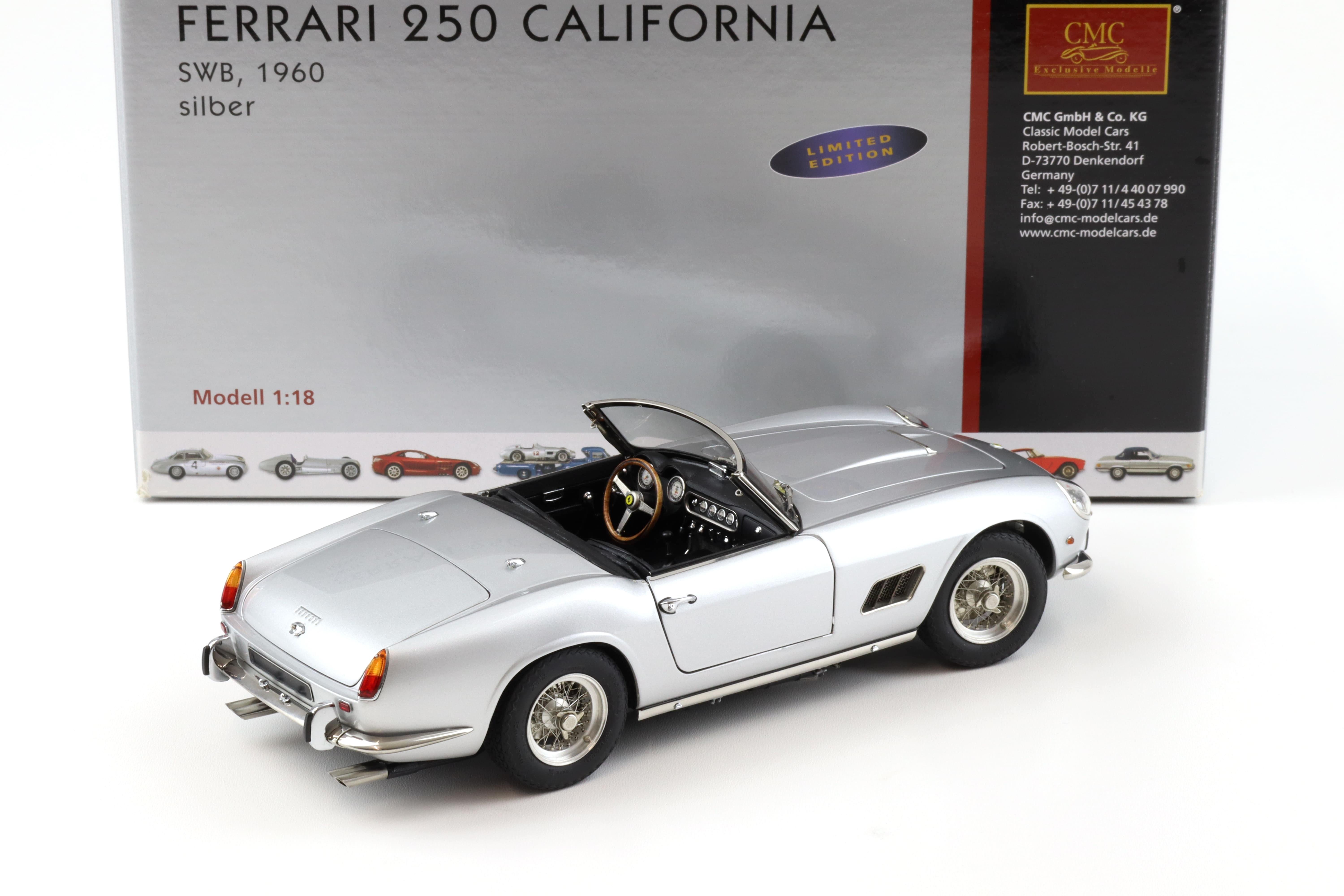 1:18 CMC Ferrari 250 California SWB 1960 silver M-093