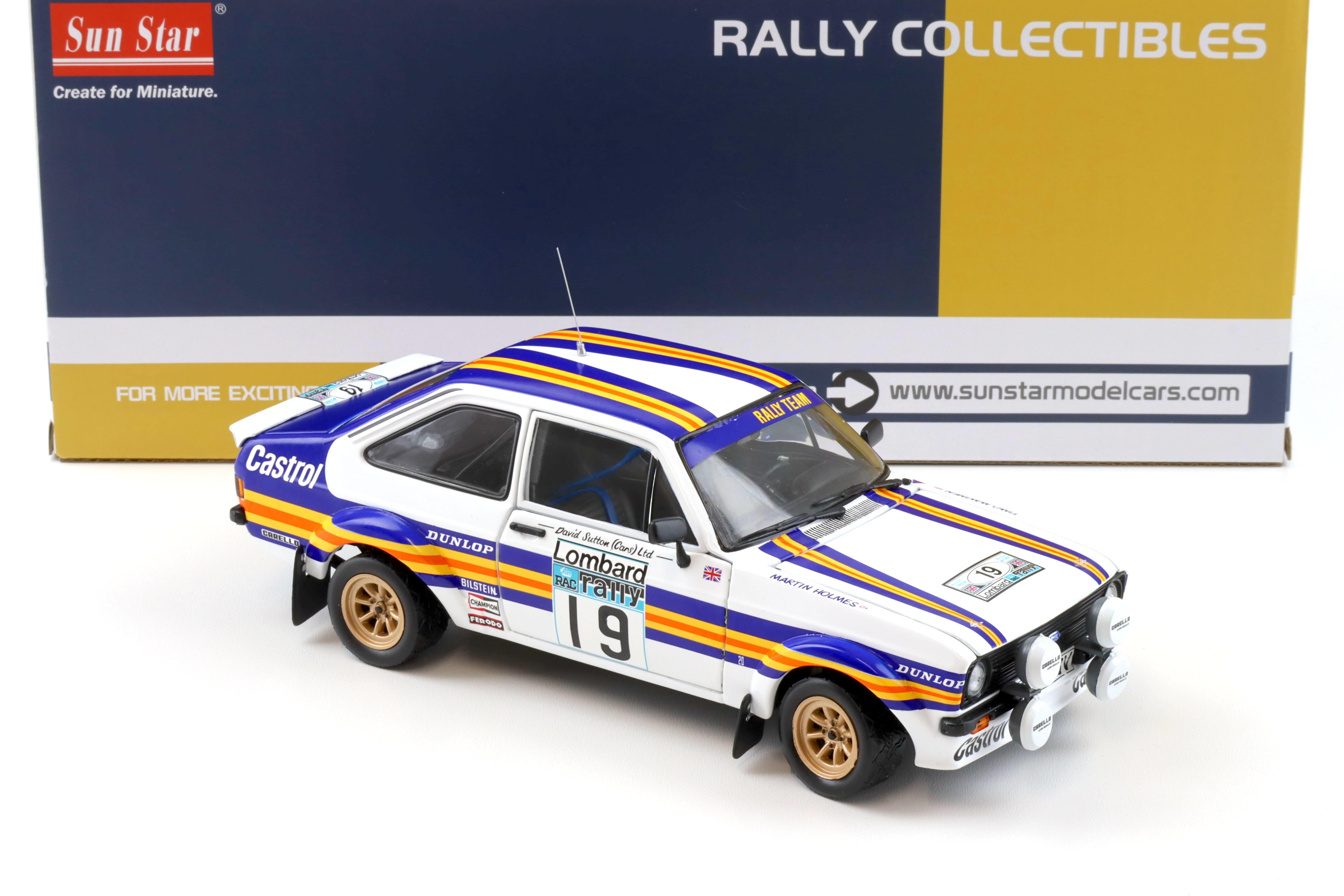 1:18 Sun Star Ford Escort RS 1800 RAC Rally 1980 #19 Mäkinen/ Holmes